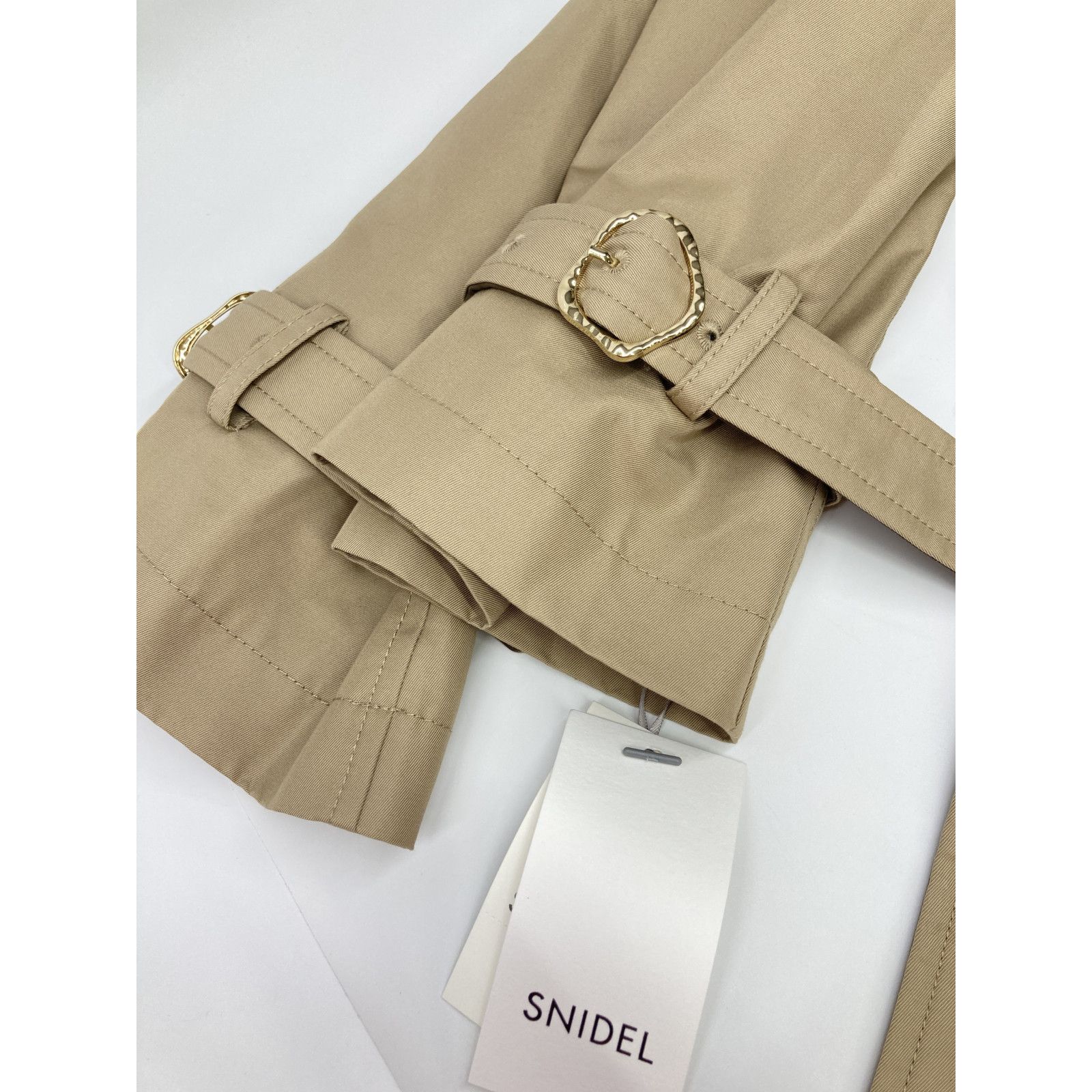 snidel スナイデル SWFC244132 ﾍﾞｰｼﾞｭ ﾍﾞﾙﾃｯﾄﾞﾄﾚﾝﾁｺｰﾄ 1 - メルカリ 