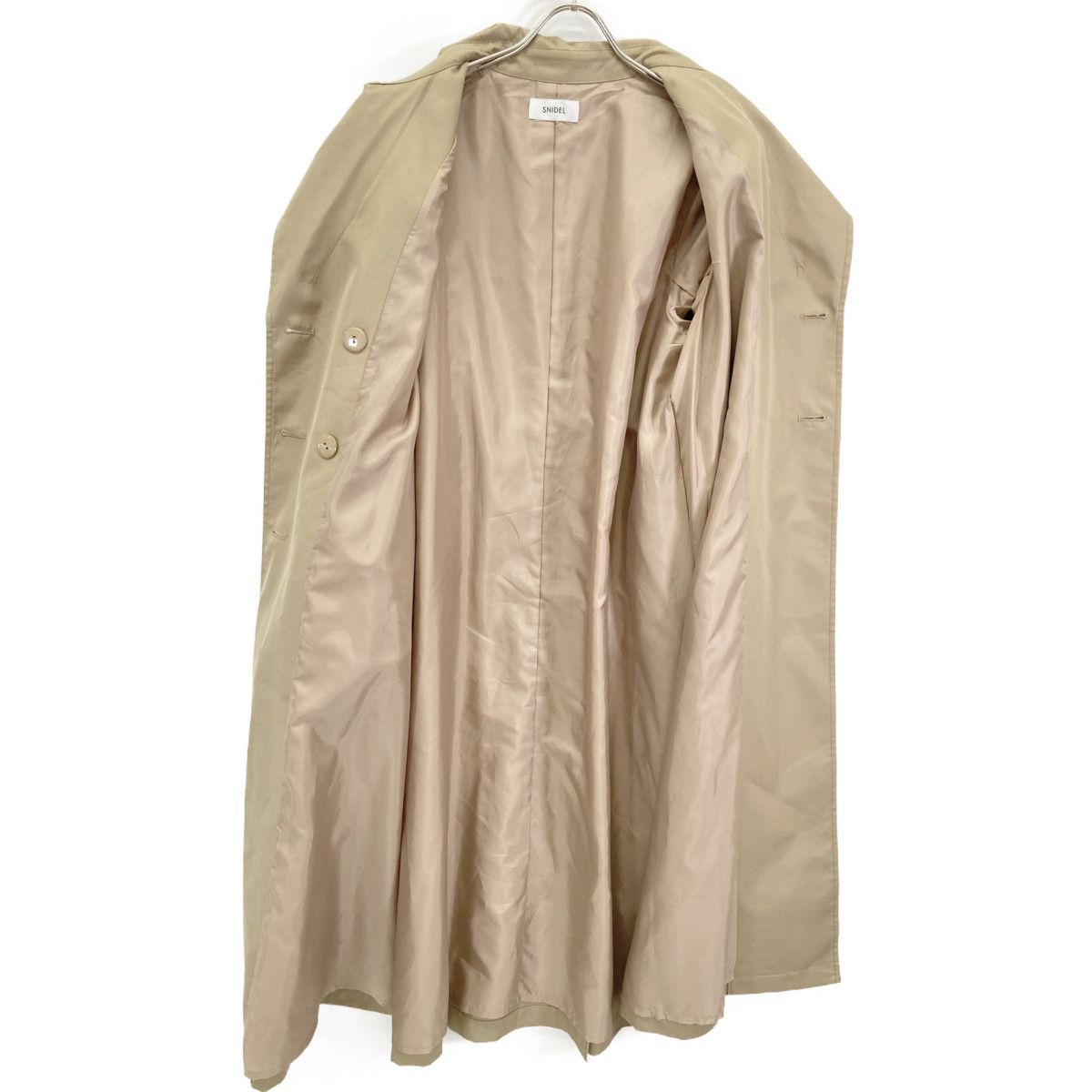 snidel スナイデル SWFC244132 ﾍﾞｰｼﾞｭ ﾍﾞﾙﾃｯﾄﾞﾄﾚﾝﾁｺｰﾄ 1 - メルカリ 