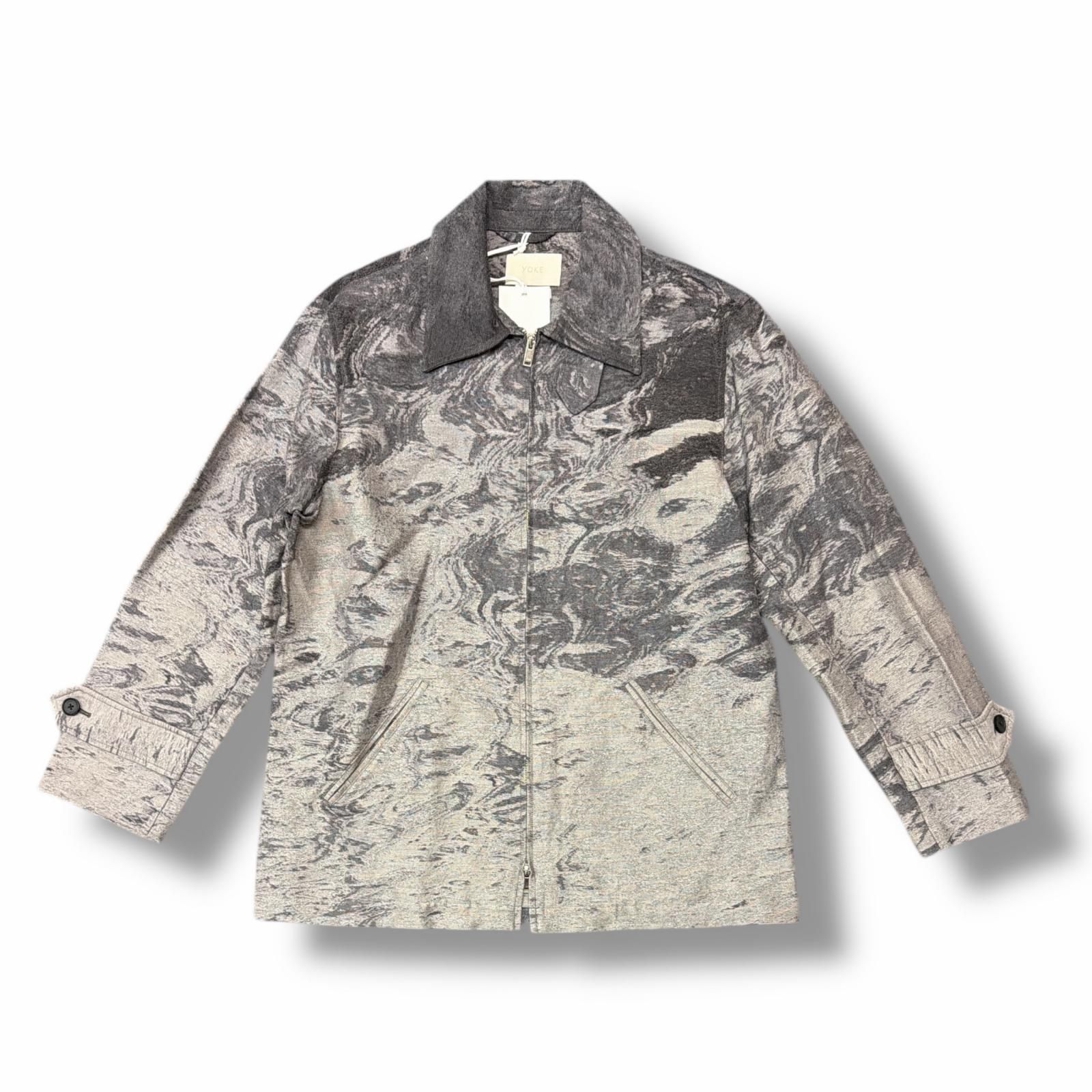 参考上代85800円 未使用 YOKE 25SS JACQUARD ZIPPER BLOUSON