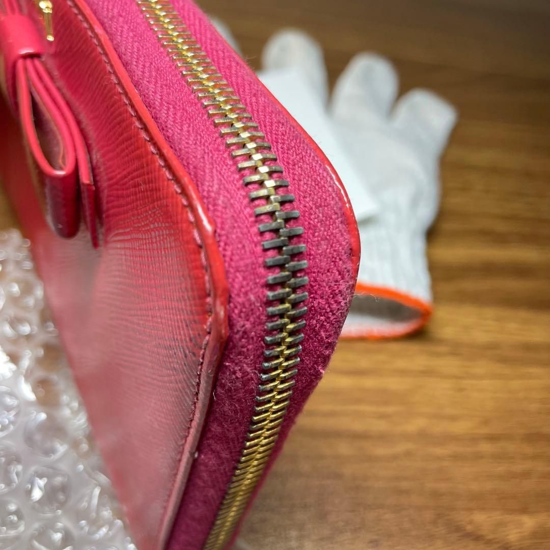 美品】PRADA サフィアーノ リボン 長財布 ピンク 正規品 - メルカリ
