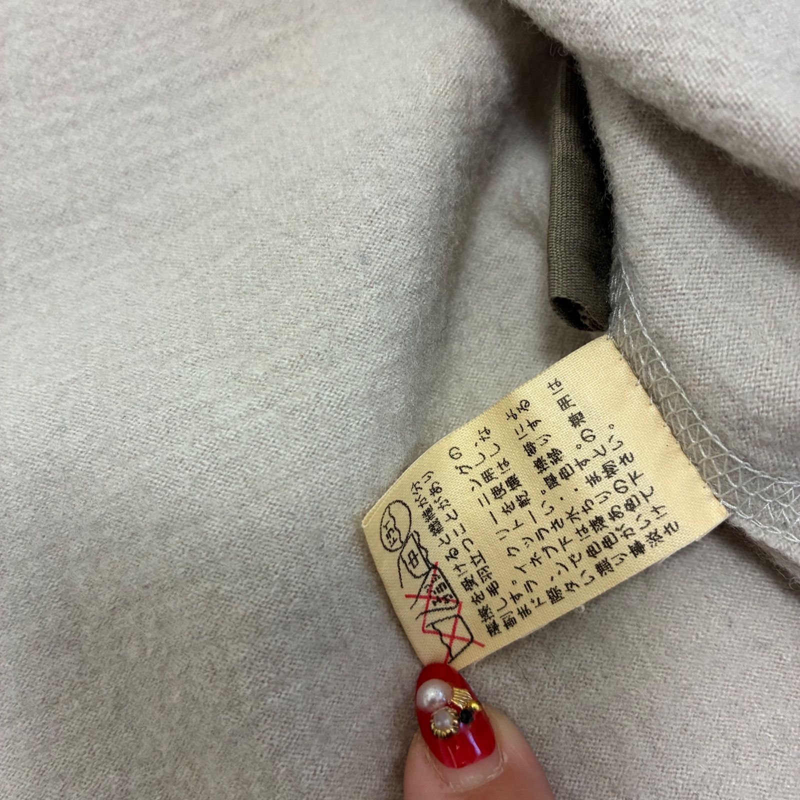 Jurgen Lehl ヨーガンレール☆スタンドカラードレープポケットジレ