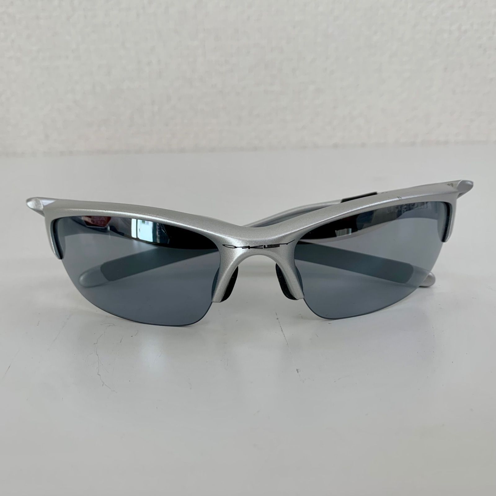 OAKLEY オークリー スポーツサングラス シルバー ケース付き C54⑦