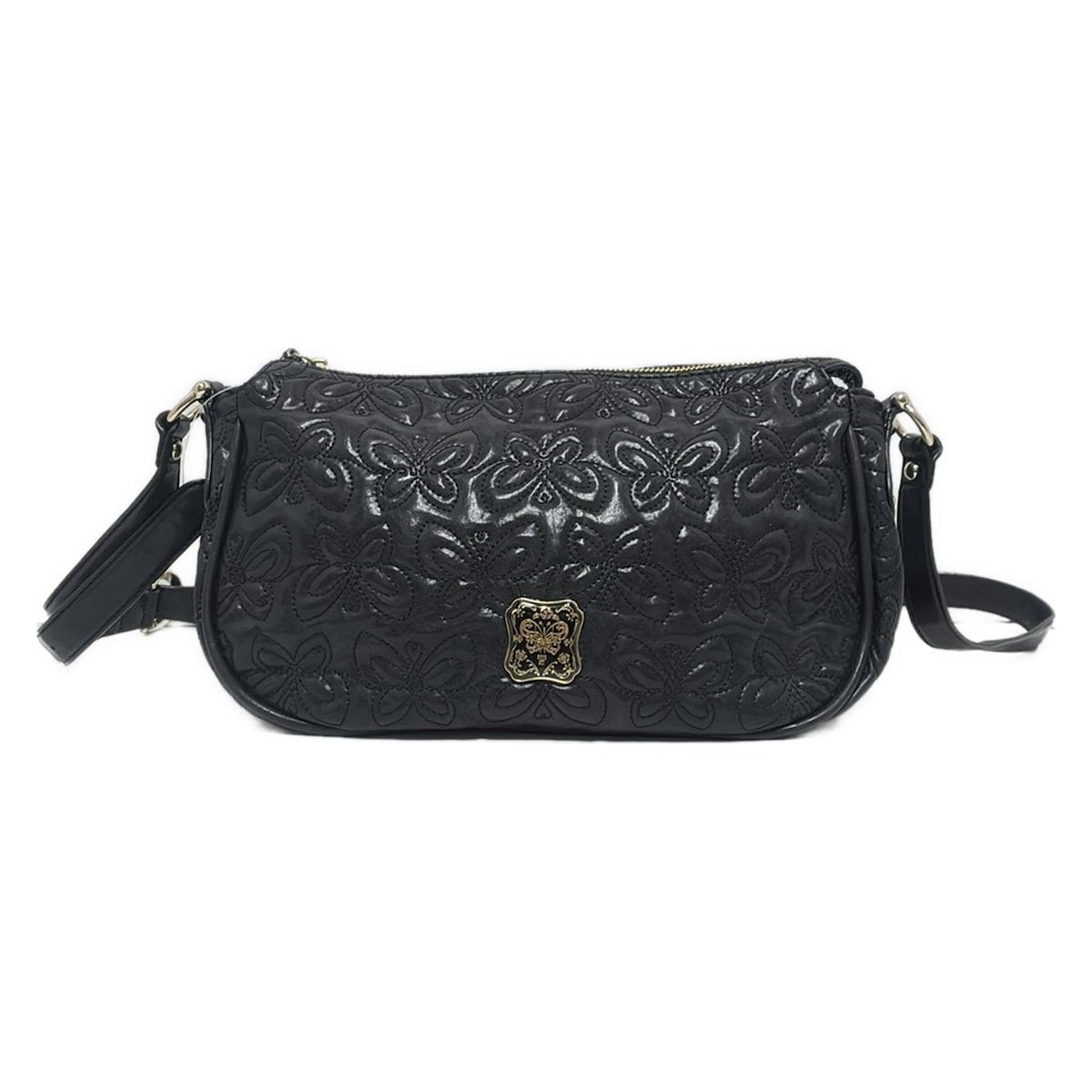ANNA SUI(アナスイ) ショルダーバッグ - 黒 バタフライ(蝶