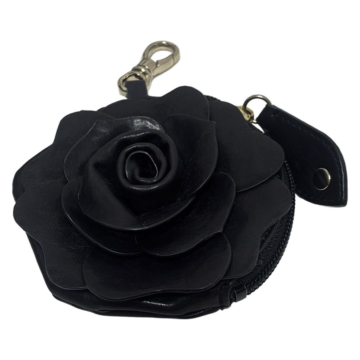 ANNA SUI アナスイ レザー 花 蝶 キルティング ショルダーバッグ 黒