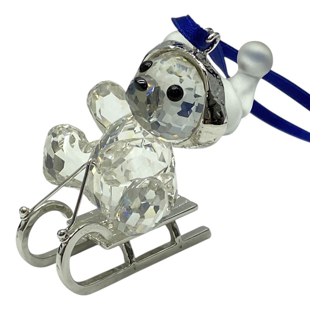 スワロフスキー オーナメント クリスベア クリスベアとソリ オブジェ