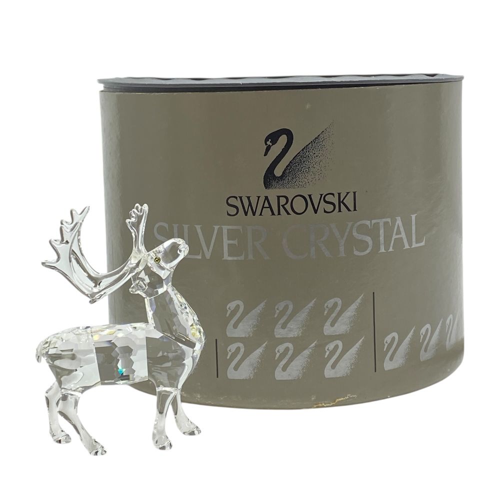 スワロフスキー トナカイ オブジェ フィギュリン インテリア 置物