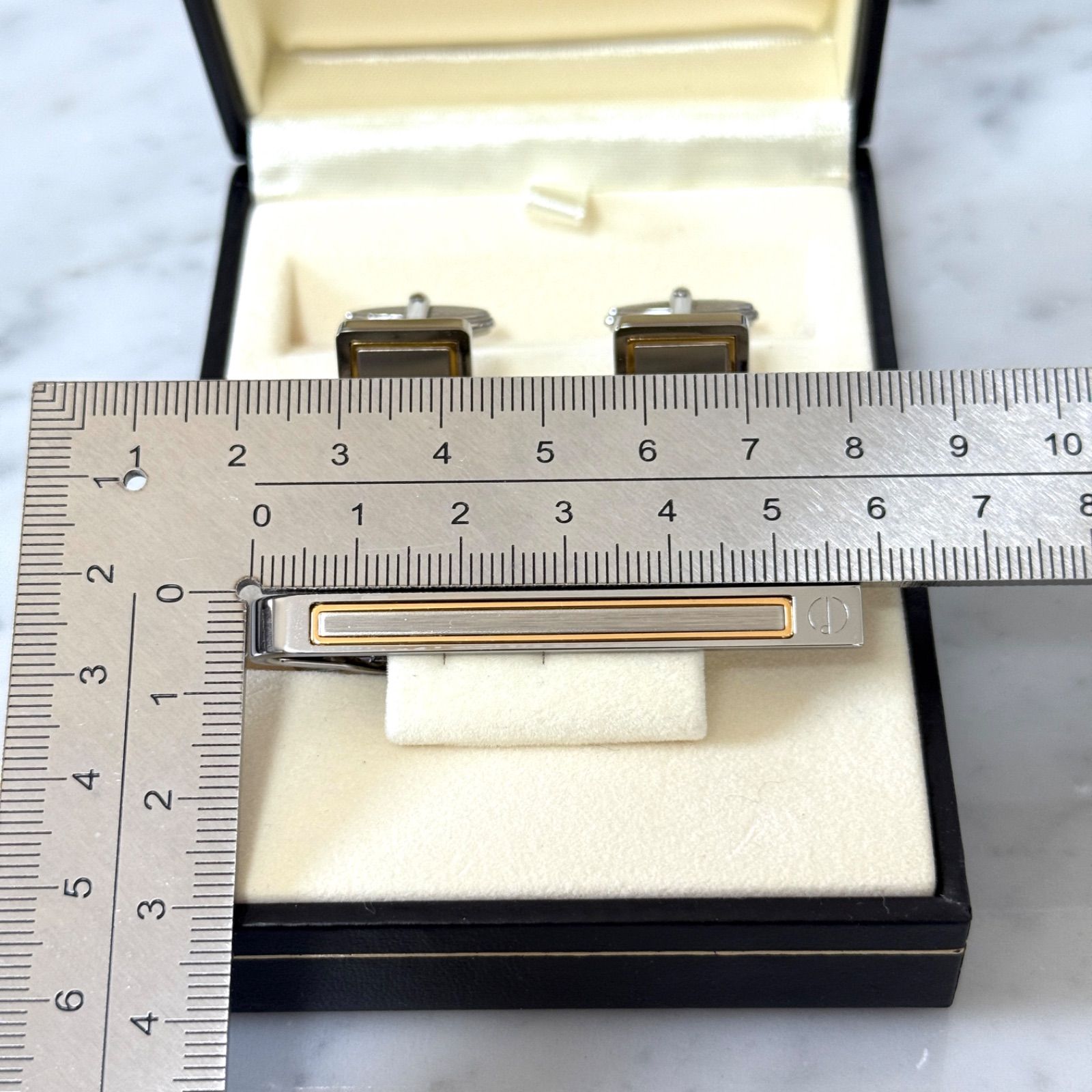 新品 未使用 dunhill ダンヒル ネクタイピン カフスリンクス Silver 銀