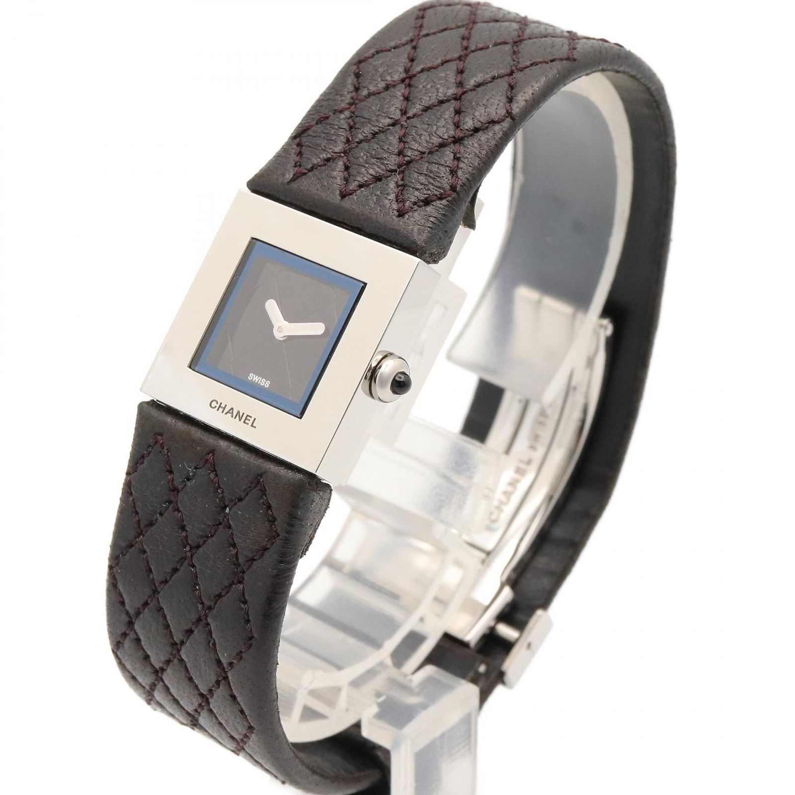 CHANEL マトラッセ 腕時計 中古・古着通販】CHANEL (シャネル) CHANEL マトラッセカット腕時計