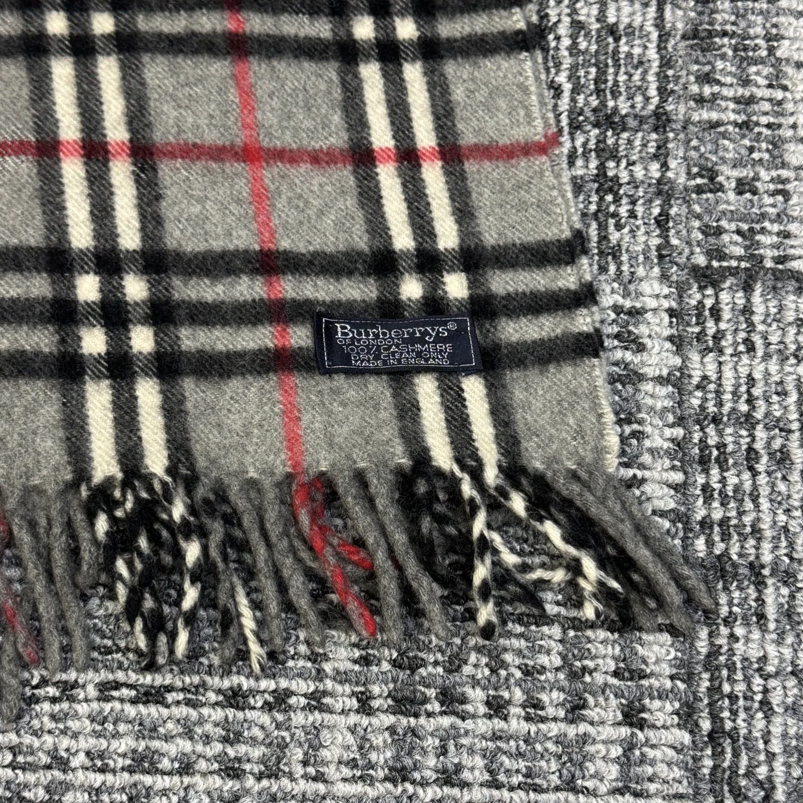 BURBERRY Cashmere check scarf カシミヤチェックスカーフ マフラー