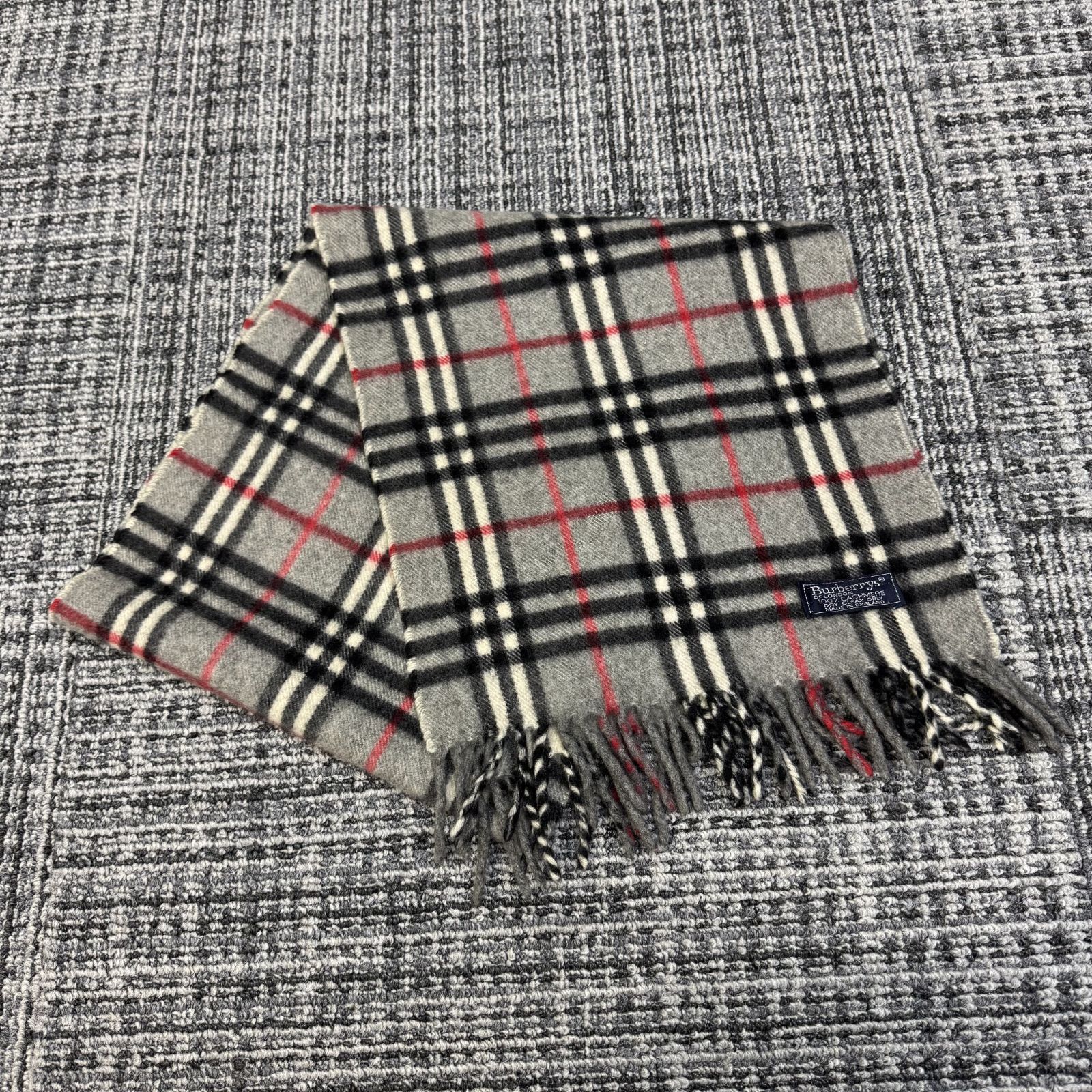 BURBERRY Cashmere check scarf カシミヤチェックスカーフ マフラー