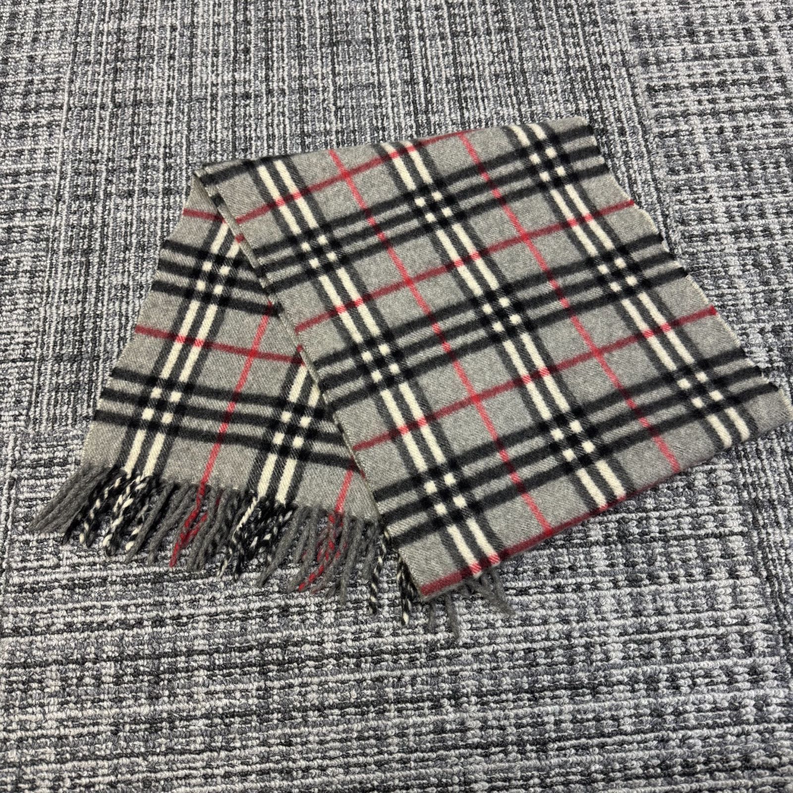 BURBERRY Cashmere check scarf カシミヤチェックスカーフ マフラー 