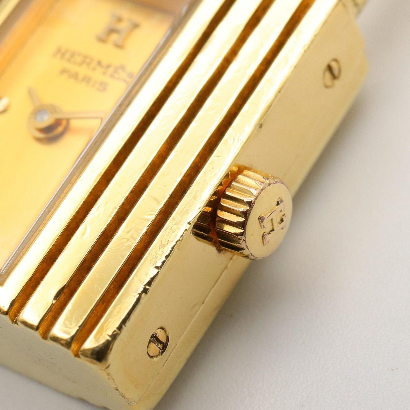 エルメス HERMES 腕時計 ケリーウォッチ KE1.201 シャンパン GP