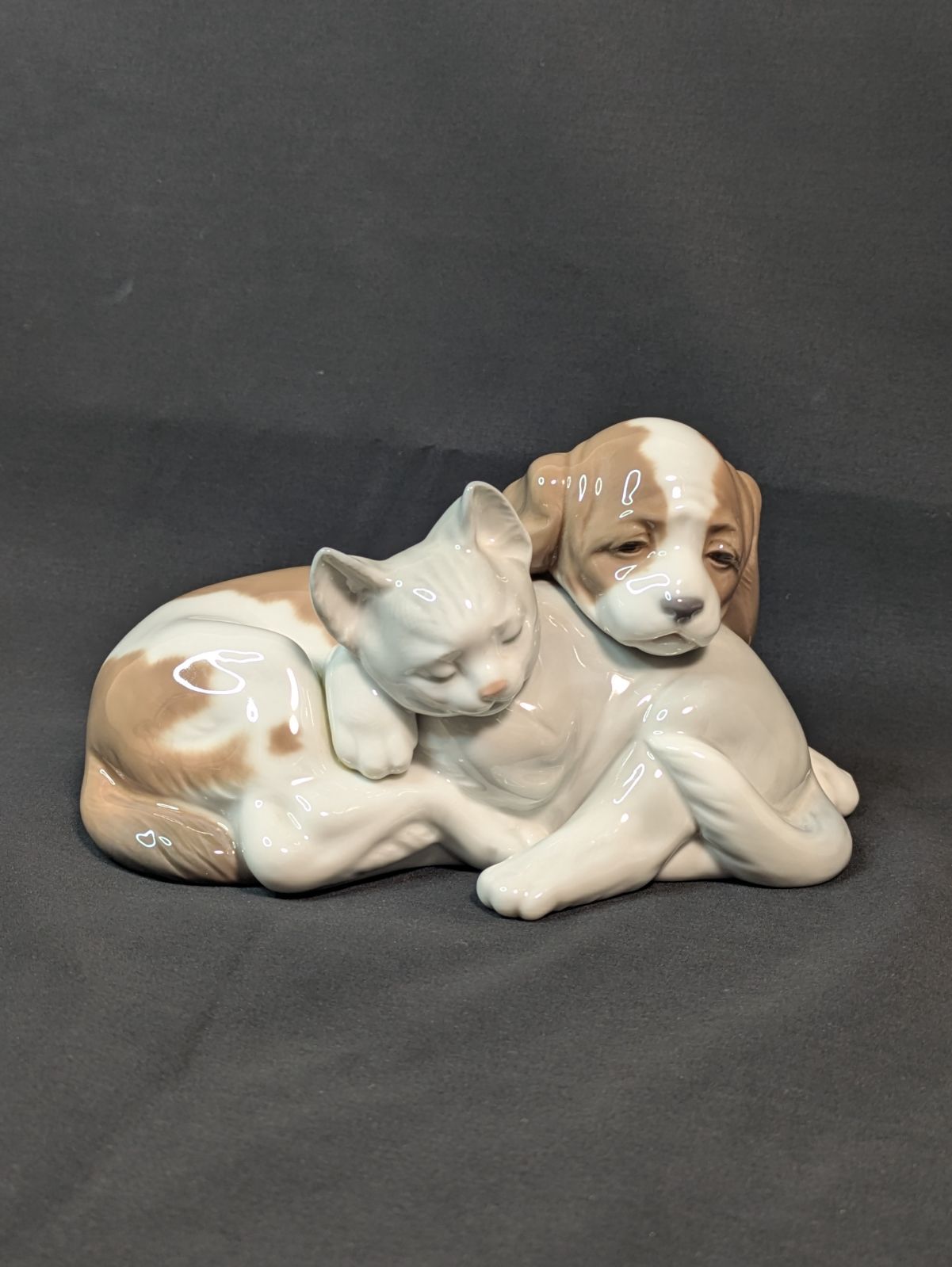 リヤドロ LLADRO フィギュリン 猫 犬 置物 フィギュア いつも一緒