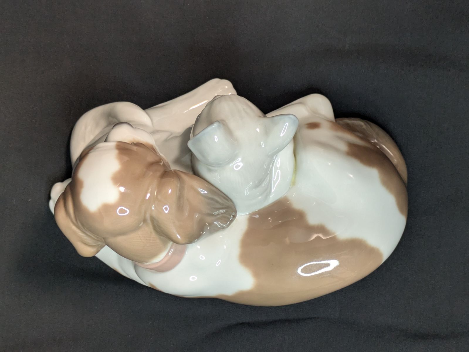 リヤドロ LLADRO フィギュリン 6599 いつも一緒 犬 猫 陶磁器 置物