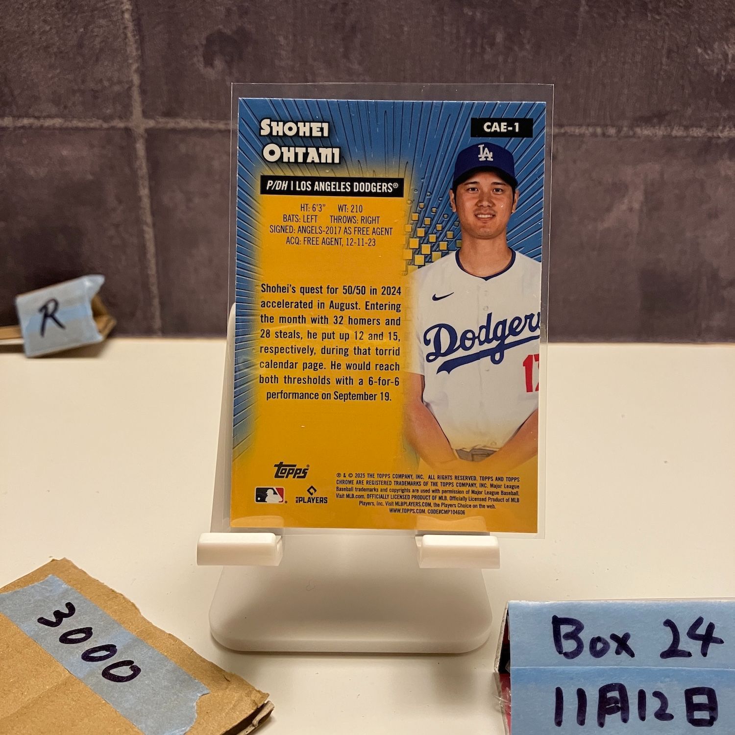 2024 Topps Chrome 大谷翔平 Shohei Ohtani ロサンゼルスドジャース