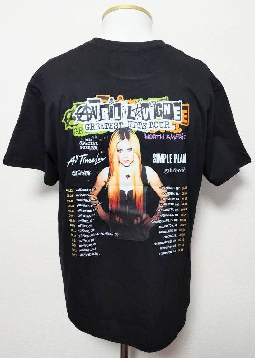 Lサイズ】アヴリル・ラヴィーン ロックバンド ツアー Tシャツ 半袖