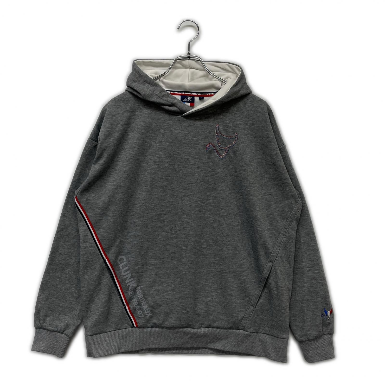 中古 メンズ クランク Clunk パーカー L グレー フーディー 裏起毛