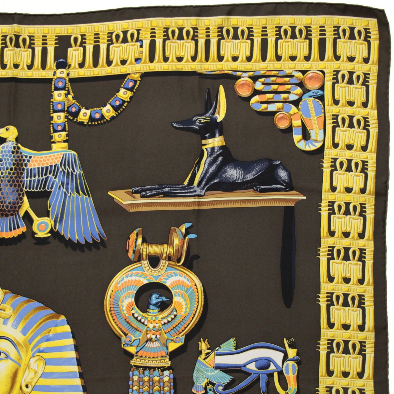 エルメス HERMES カレ90 大判スカーフ TUTANKHAMUN ツタンカーメン