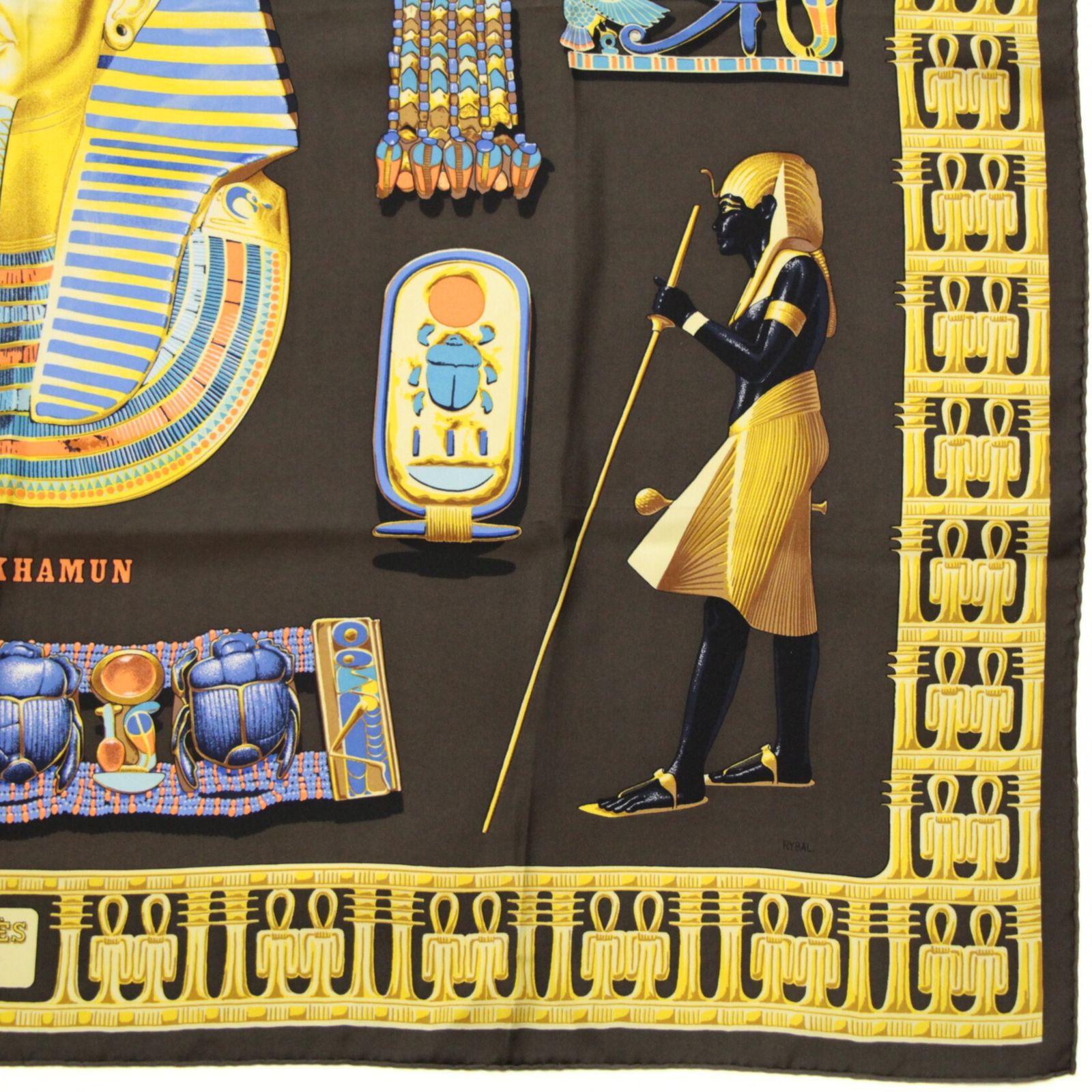 エルメス HERMES カレ90 大判スカーフ TUTANKHAMUN ツタンカーメン