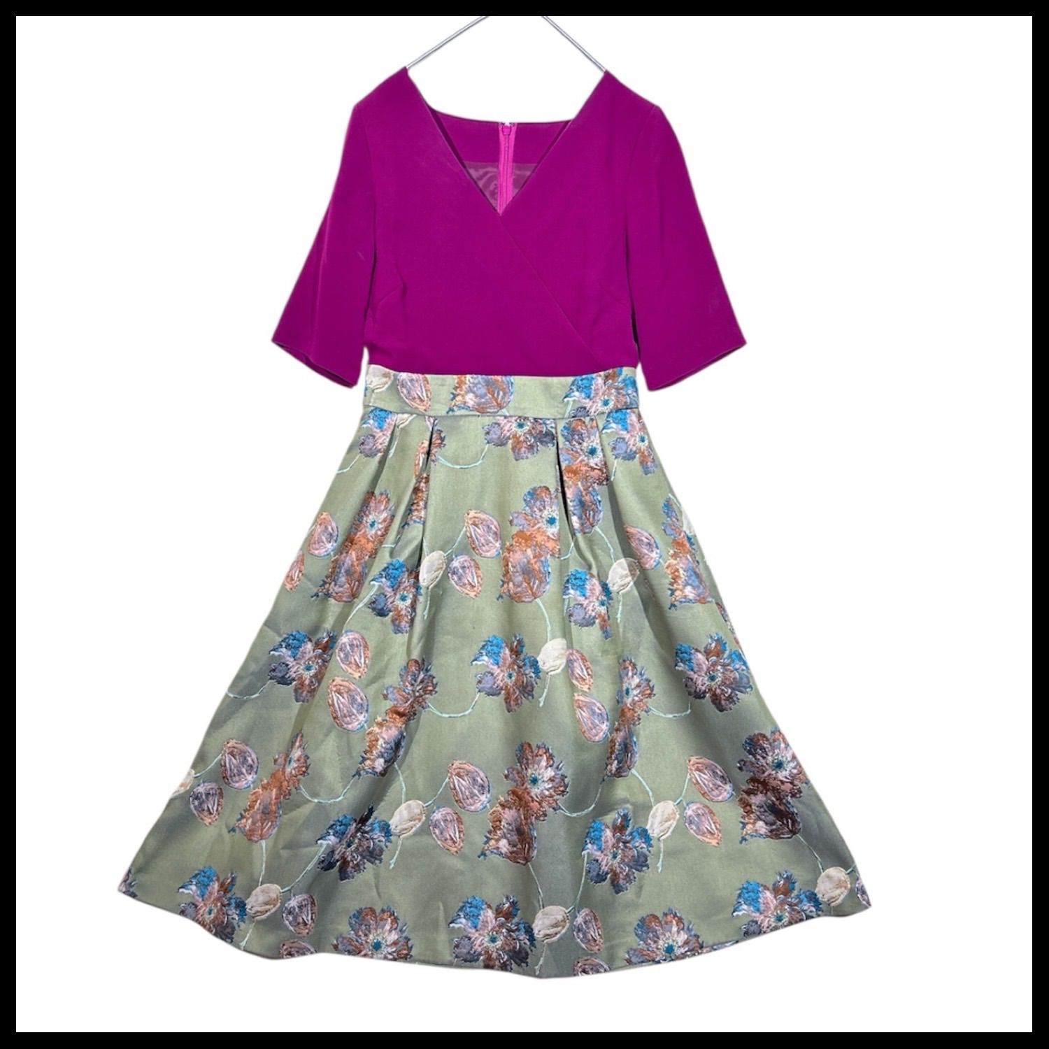 Maison de FLEUR 神田沙也加 カノン レトロワンピース M 【公式通販】