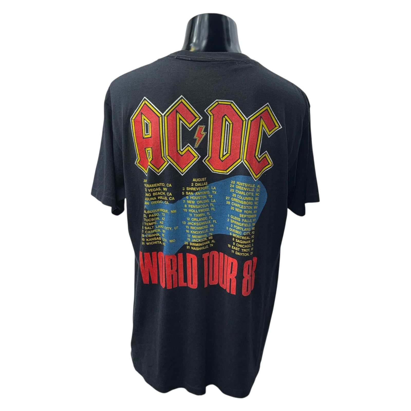 AC/DC】 エーシーディーシー WORLD TOUR88 1988コピーライト Vintage T 