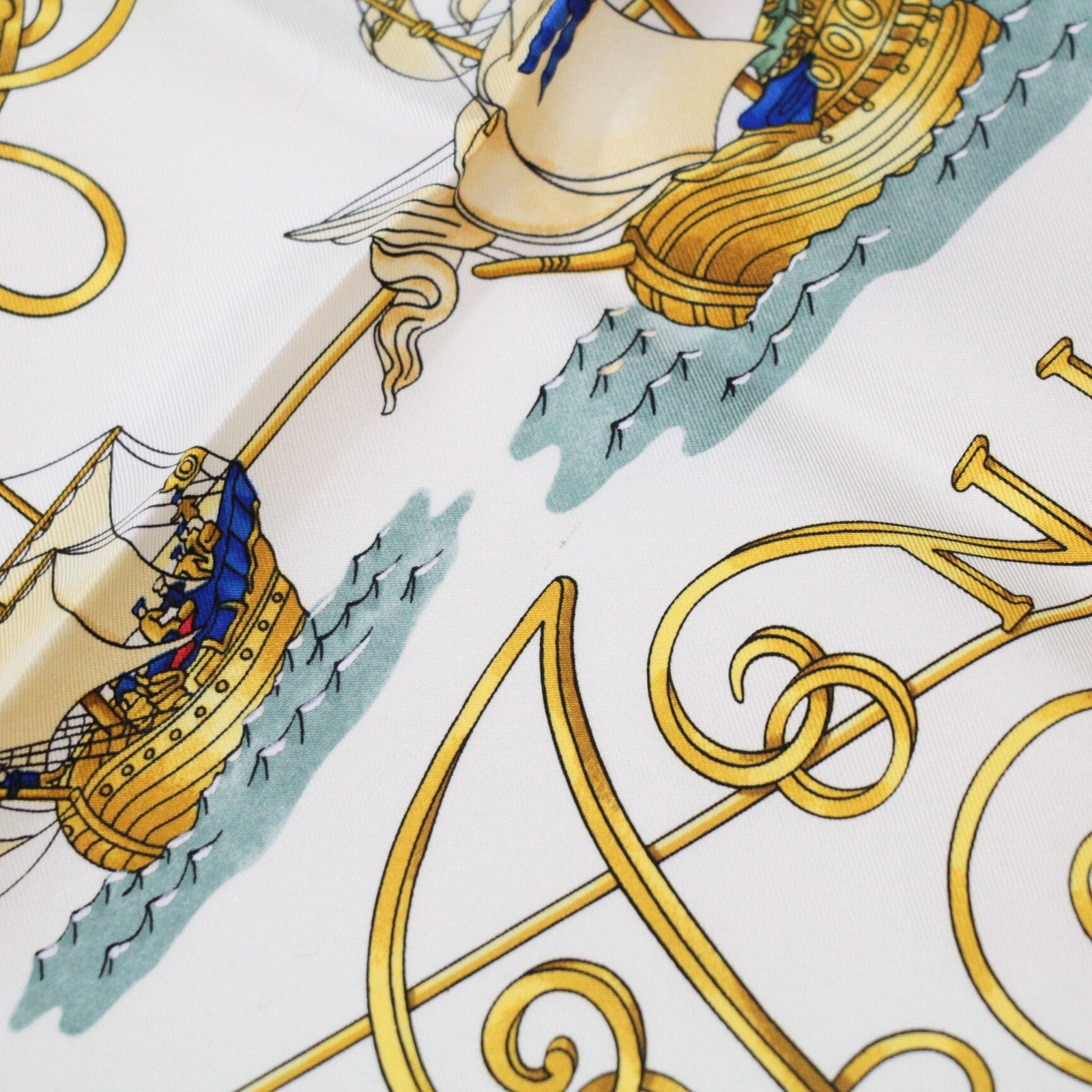 エルメス HERMES カレ90 大判スカーフ VOILES DE LUMIERE 光の帆船