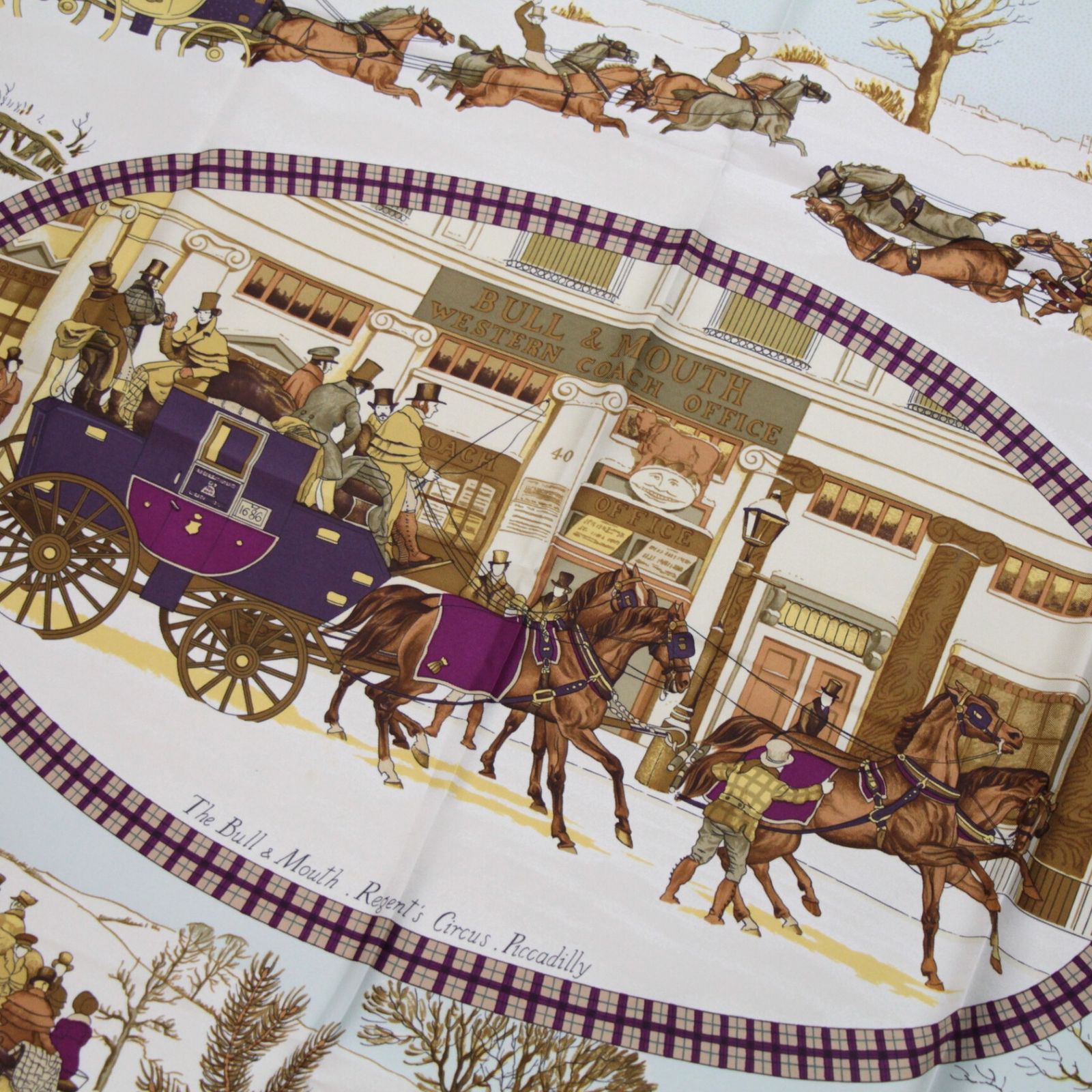 エルメス HERMES カレ90 大判スカーフ The Bull & Mouth Regent's