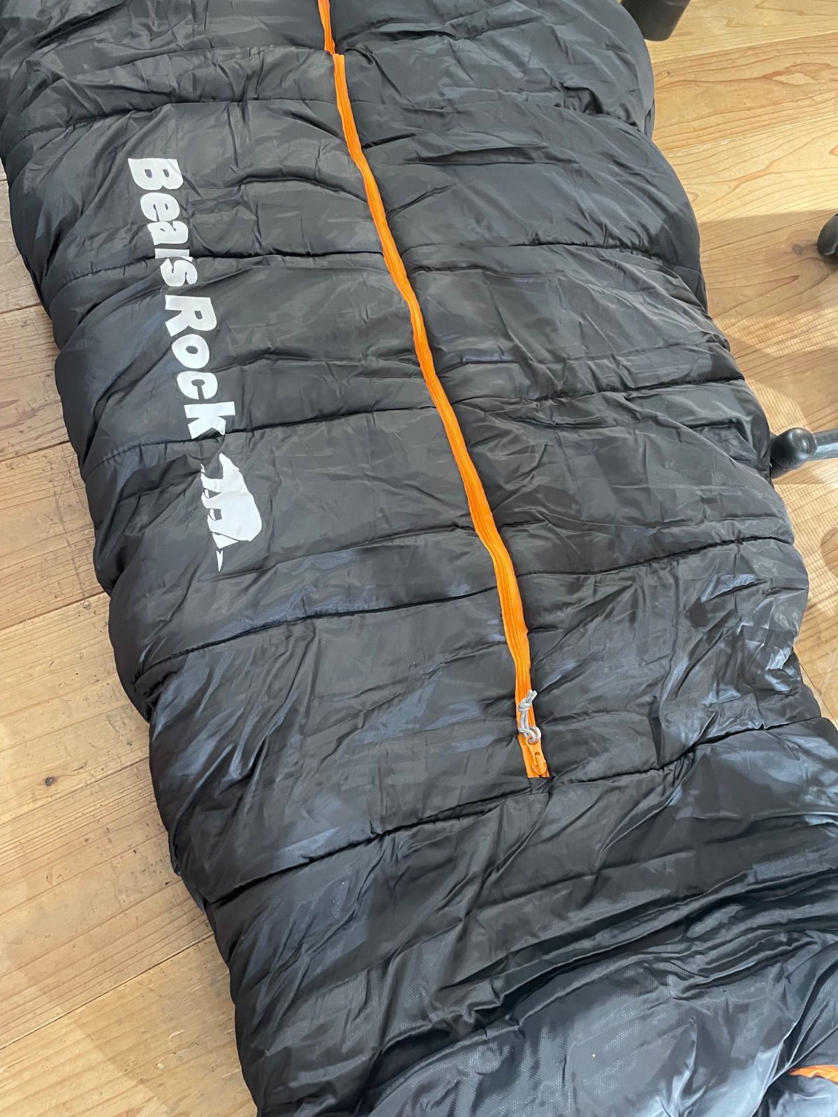 キャンプ用品 Bears Rock 寝袋 シュラフ マミー型センタージッパー寝袋