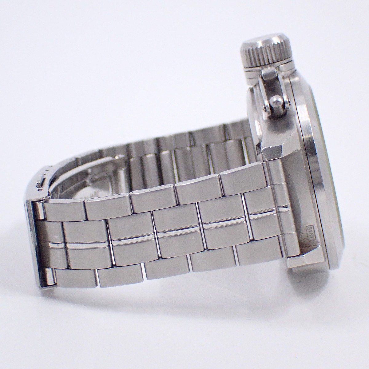  U BOAT ユーボート LEFT HOOK AUTO 自動巻き メンズ 腕時計 黒文字盤 社外ベルト いおき質店 ブラウン系 自動巻き時計 腕時計(アナログ)