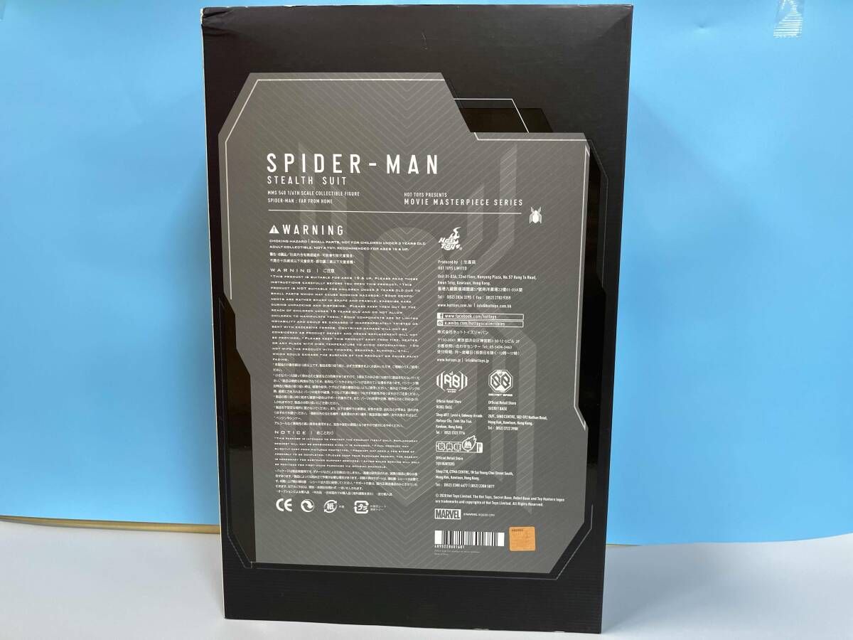 現状品 ホットトイズ スパイダーマン(ステルススーツ版) 1/6 ムービー