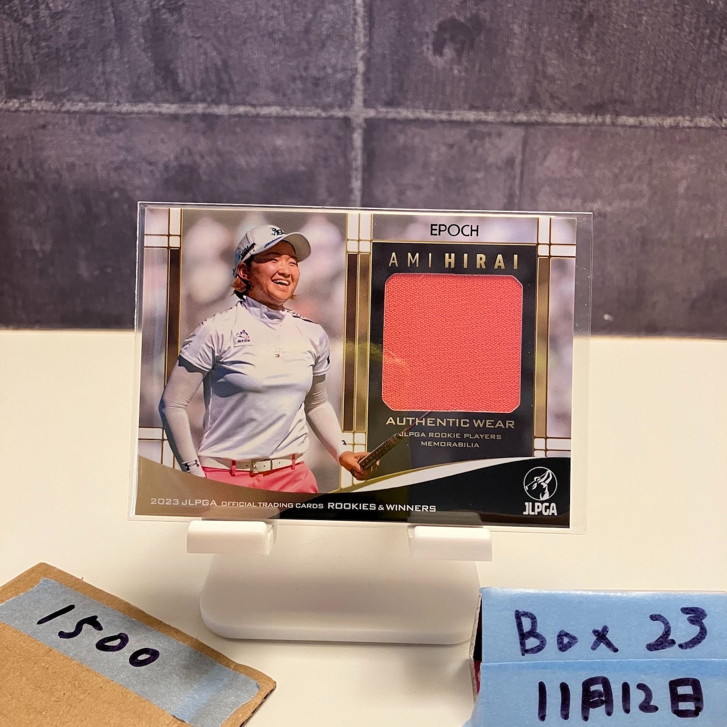 2023 EPOCH Rookies & Winners 平井亜実 Ami Hirai 235/280 JLPGA Wear