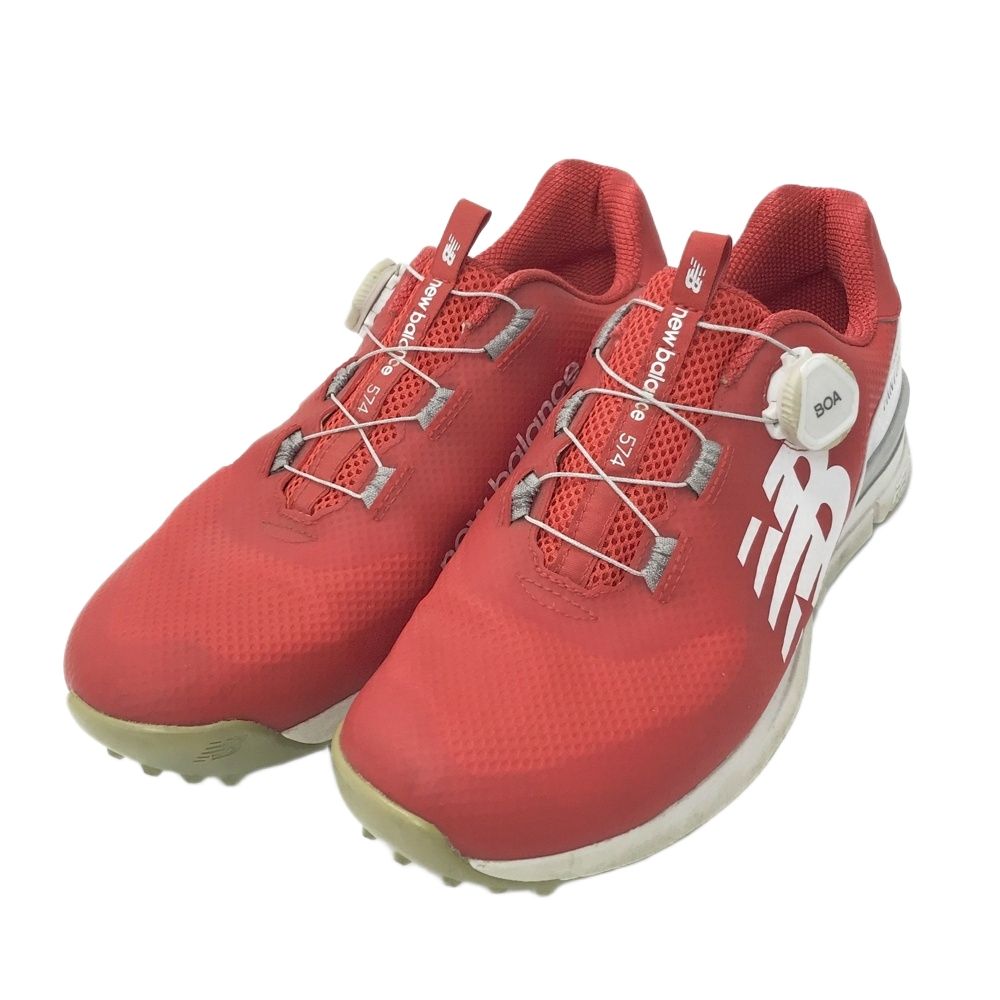 美品❗️New Balance FantomFit BOA ゴルフシューズ 赤 NEW BALANCE GOLF ニューバランス MGBF574R BOA FANTOMFIT ゴルフ