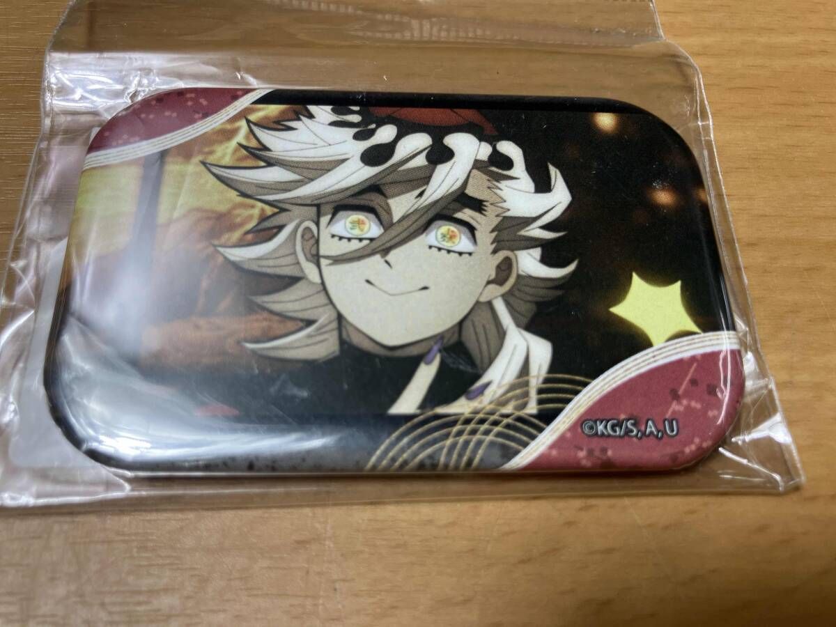 未開封品 鬼滅の刃 刀鍛冶の里編 童磨 メモリーズスクエア缶バッジ 鬼