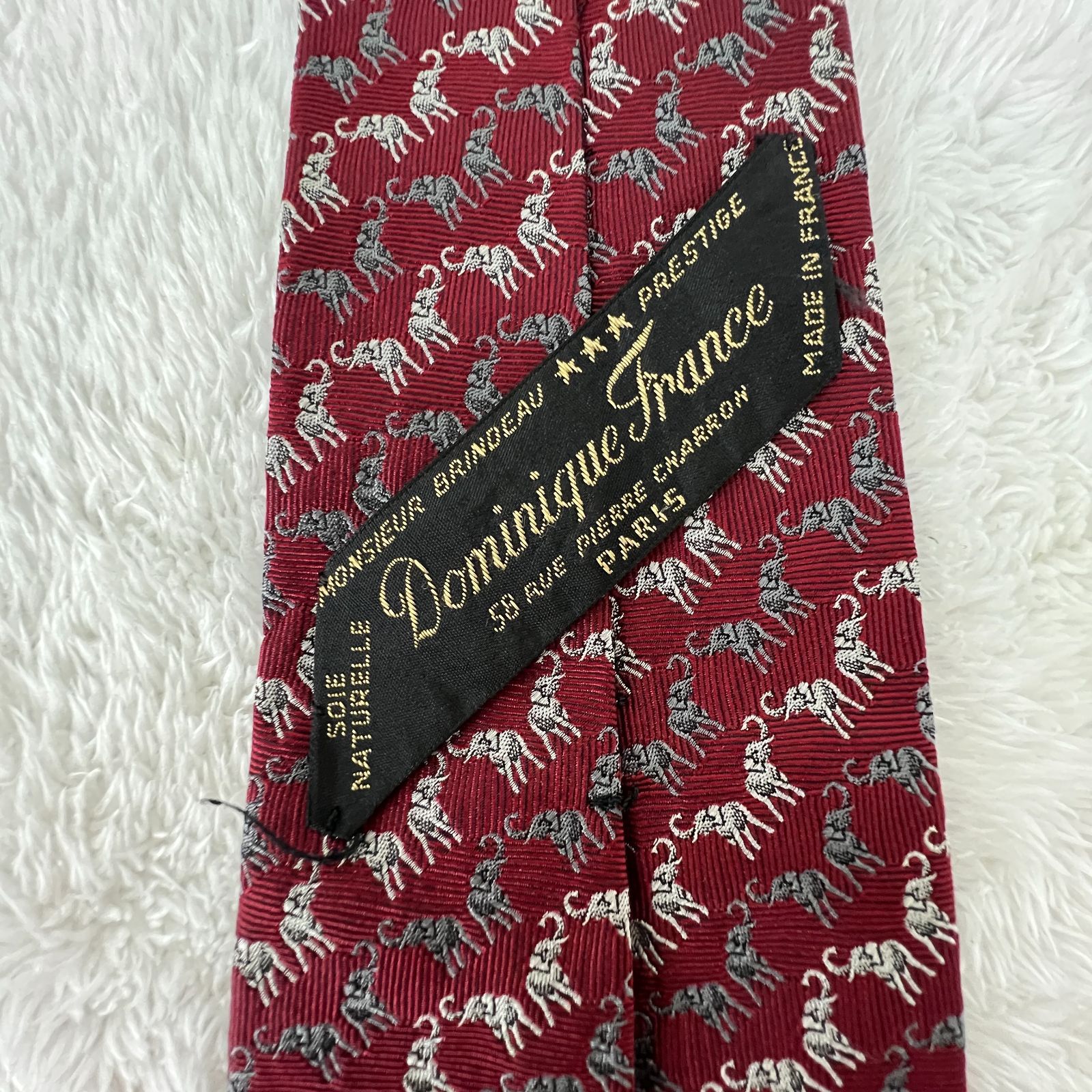 訳アリ》DOMINIQUE FRANCE (ドミニックフランス) シルクネクタイ