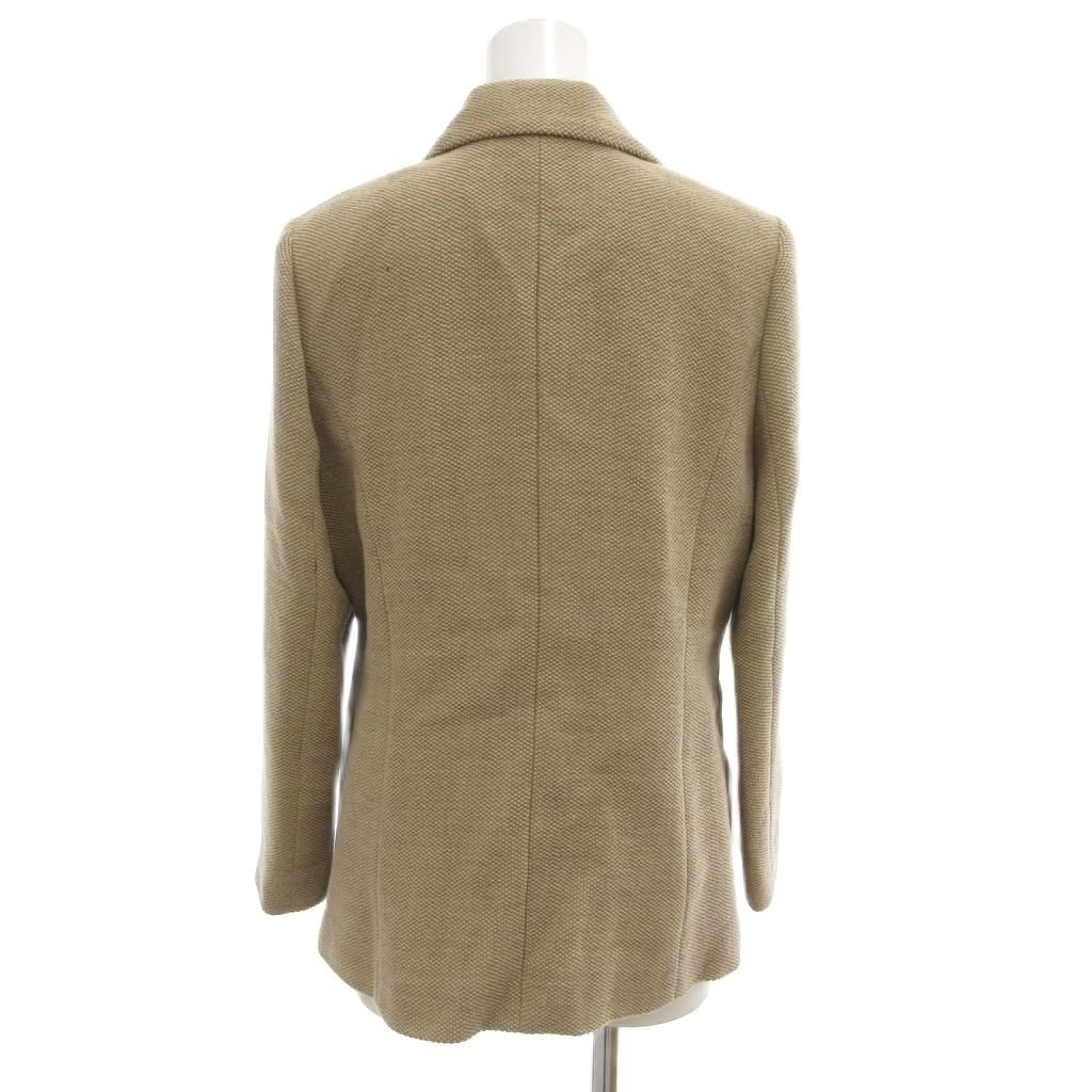 未使用 レリアン ロロピアーナ パンツスーツ 11号 シルク ベージュ 上下 L レリアン Leilian 美品 ロロピアーナ テーラードジャケット ウール 7