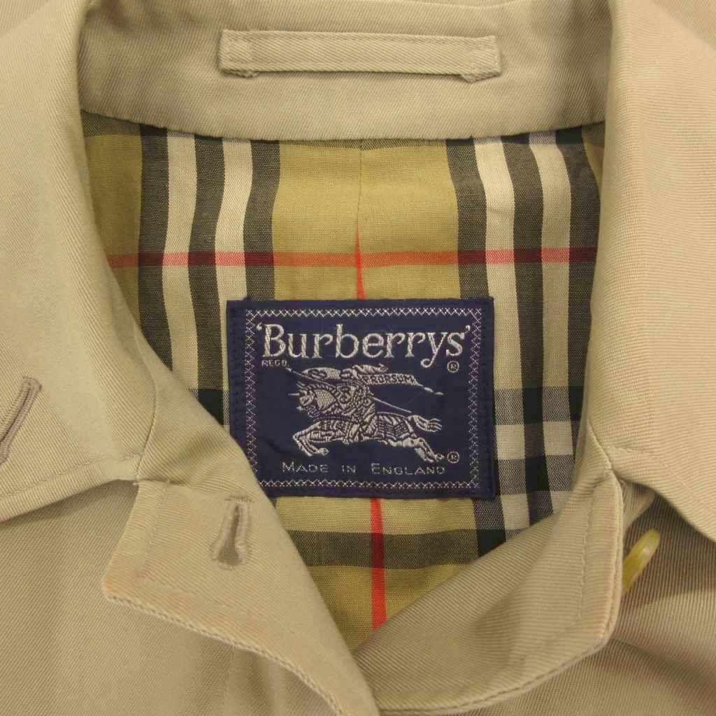 【美品】バーバリーロンドン 比翼仕立て ステンカラー コート 上品 ノバチェック バーバリーノバチェック ステンカラー コートライナー付