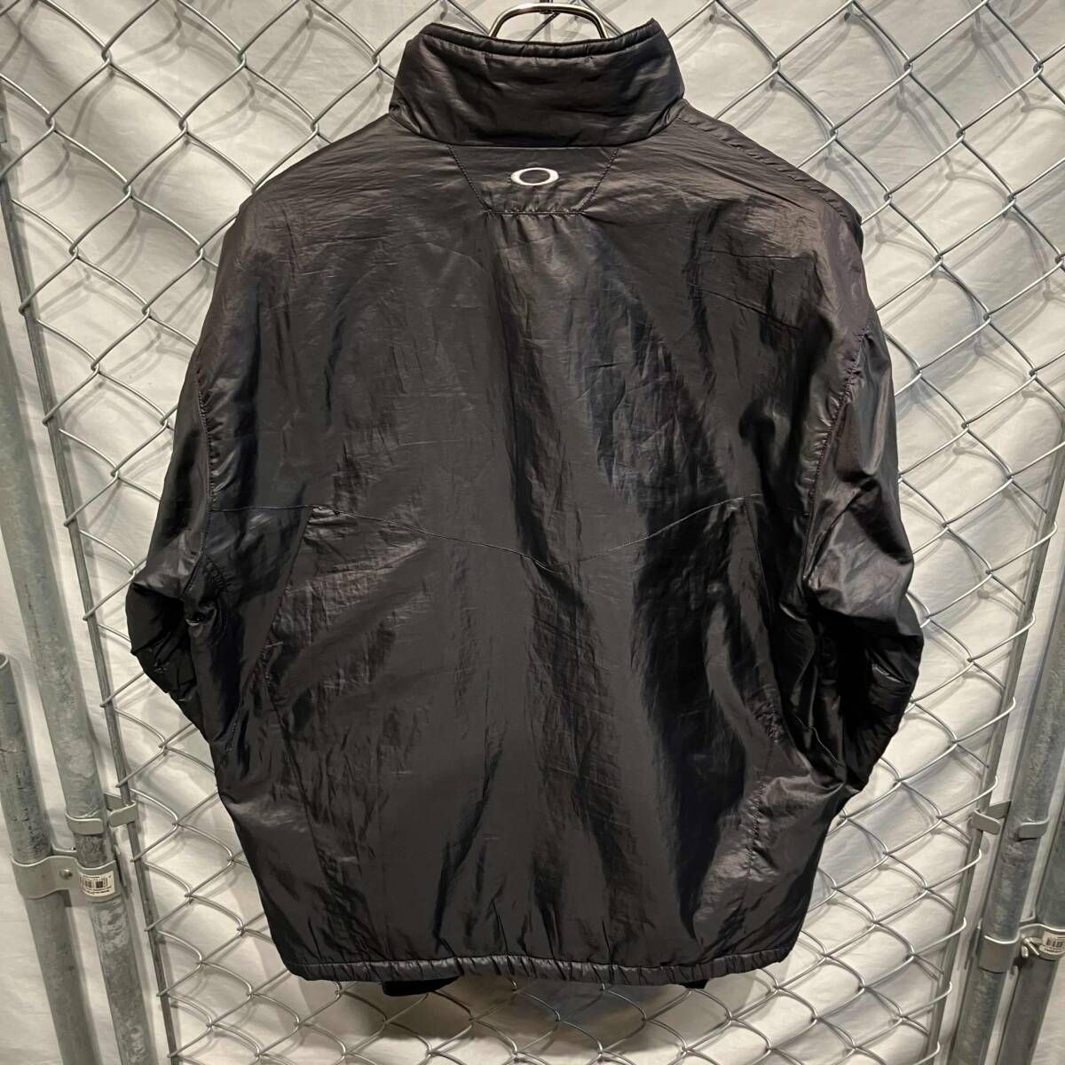 OAKLEY 00s 2wayスカル刺繍ナイロンジャケット サイズ:L オークリー