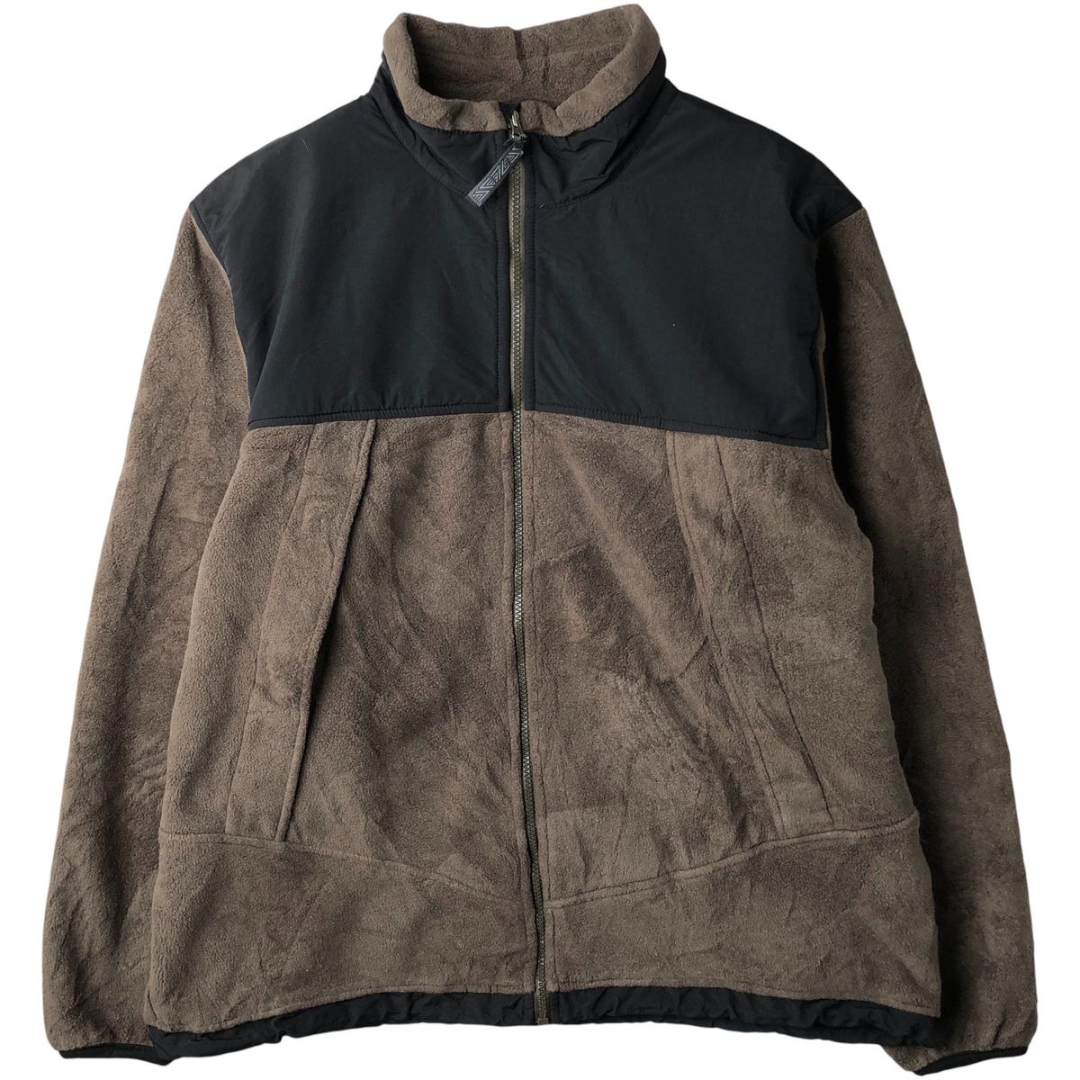 古着 90年代 ランズエンド LANDS' END ナイロンxフリースジャケット