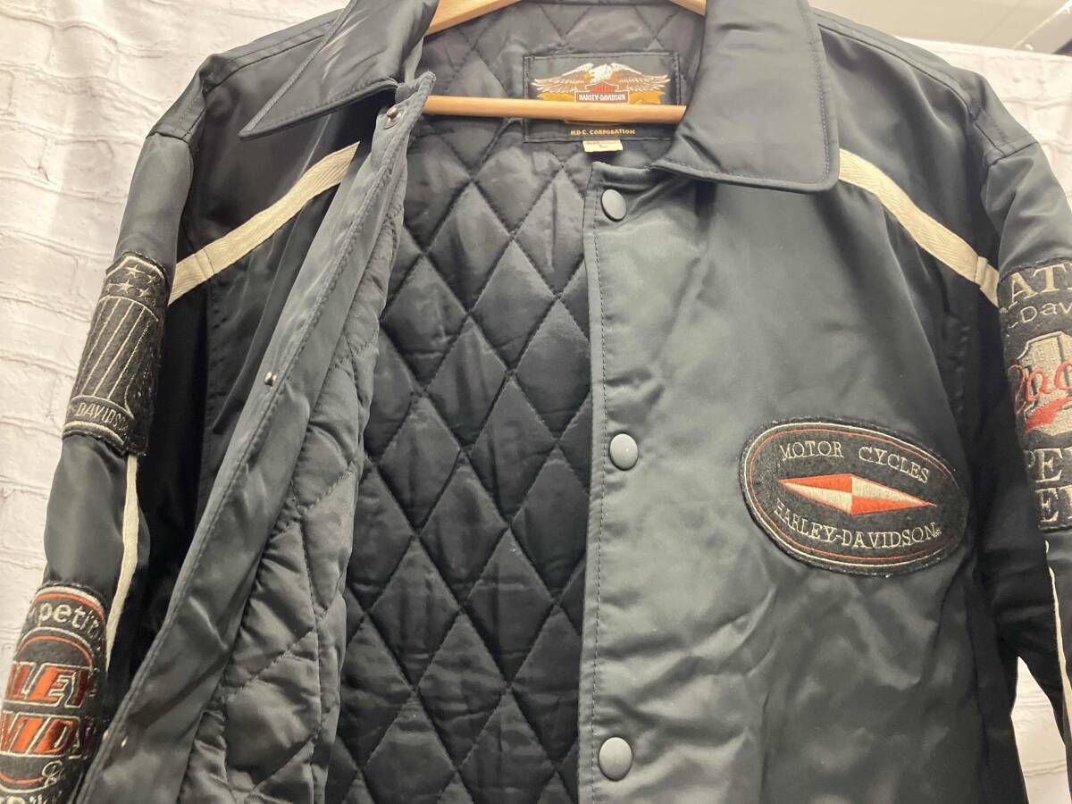 HARLEY DAVIDSON キルティングジャケット30172 ブラック 表記サイズL