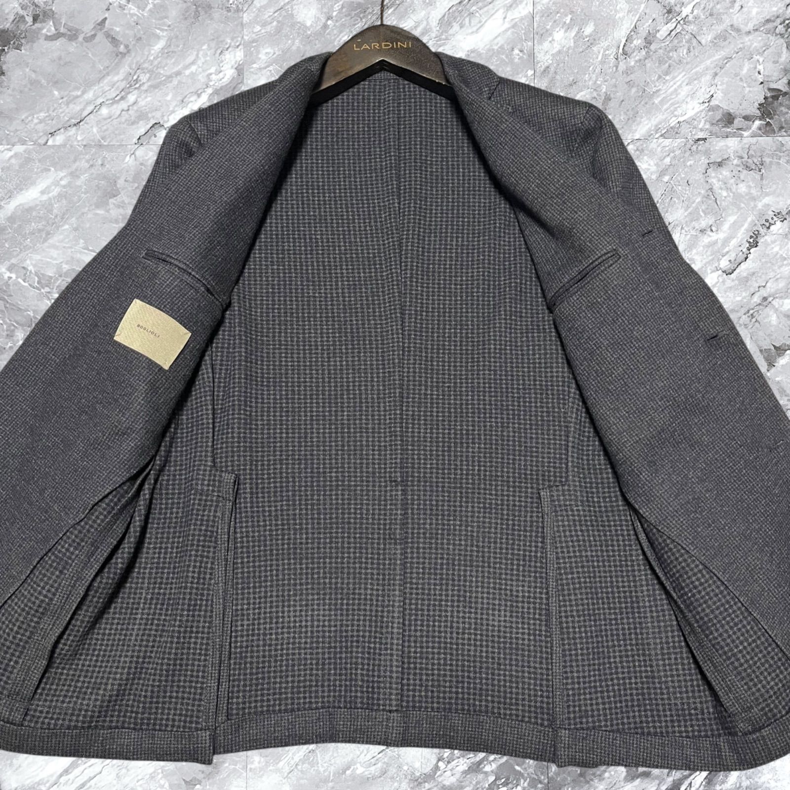 BOGLIOLI ボリオリ DOVER テーラードジャケット 千鳥格子 段返り 3B