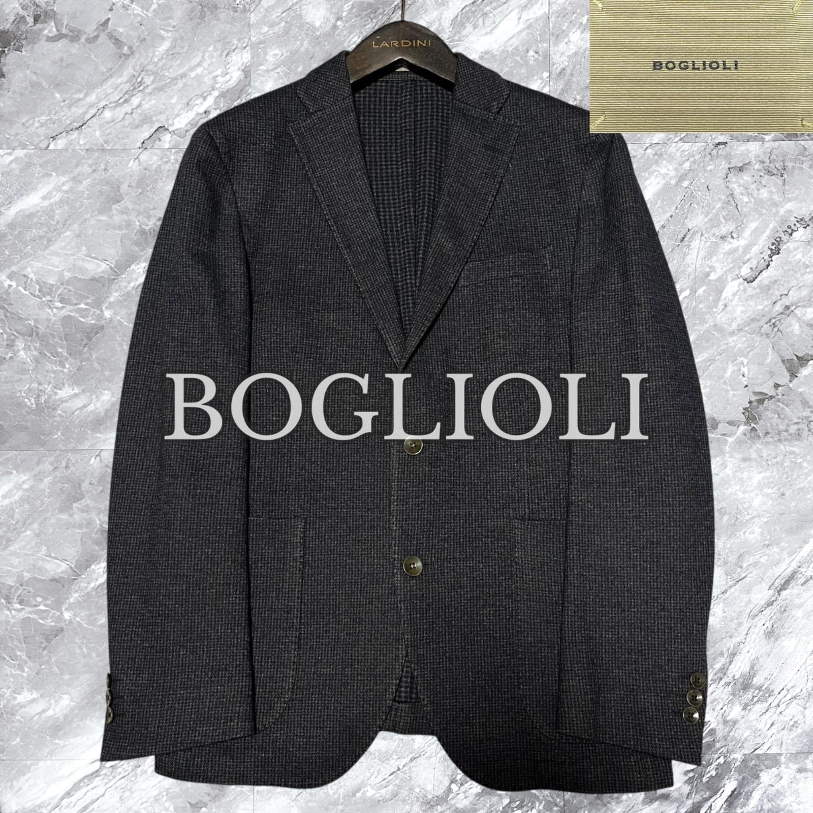 BOGLIOLI ボリオリ DOVER テーラードジャケット 千鳥格子 段返り 3B