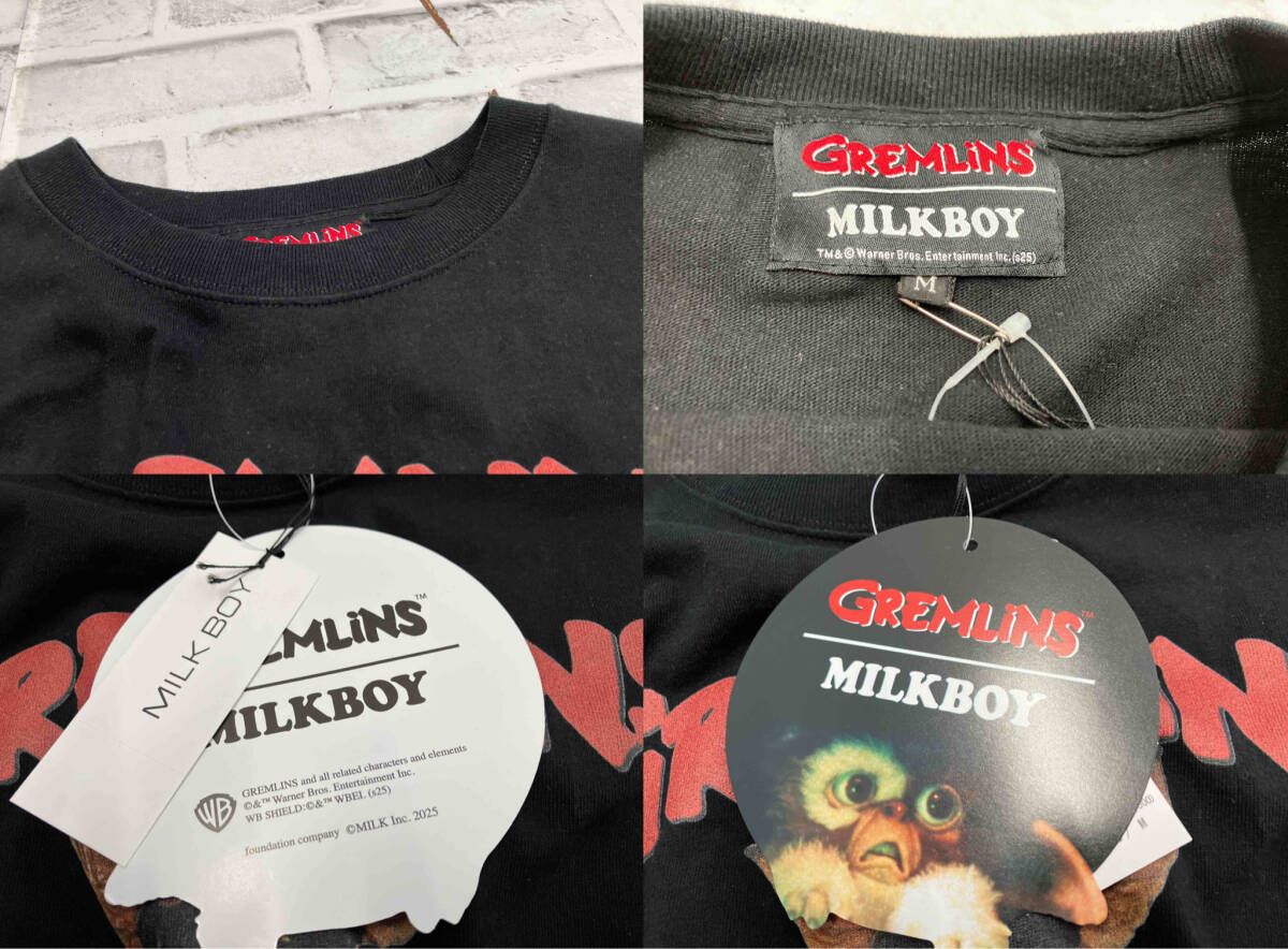 MILKBOY/GREMLINS PORCORN L.S. TEE/ロンT/長袖Tシャツ/Mサイズ/ミルク