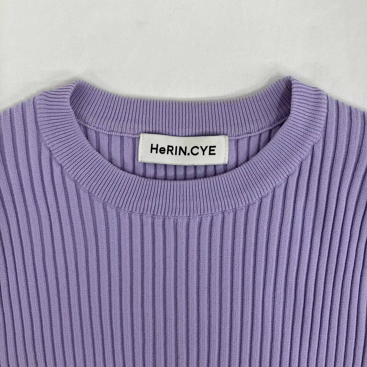 HeRIN.CYE/ヘリンドットサイ/Sheer knit compilation tops/長袖ニット 