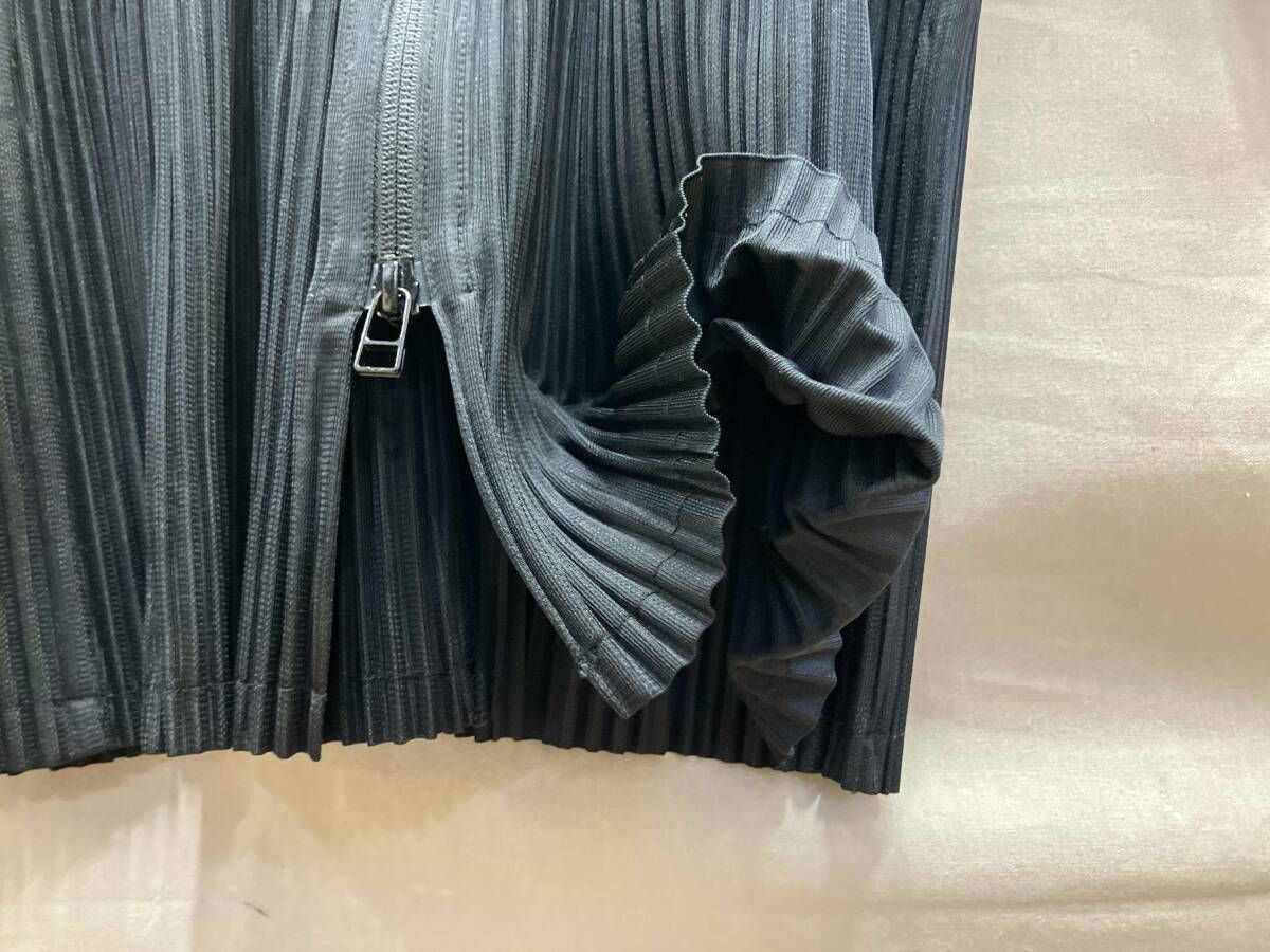 PLEATS PLEASE/プリーツプリーズ/ノーカラージャケット/PP33-JA411/BLK