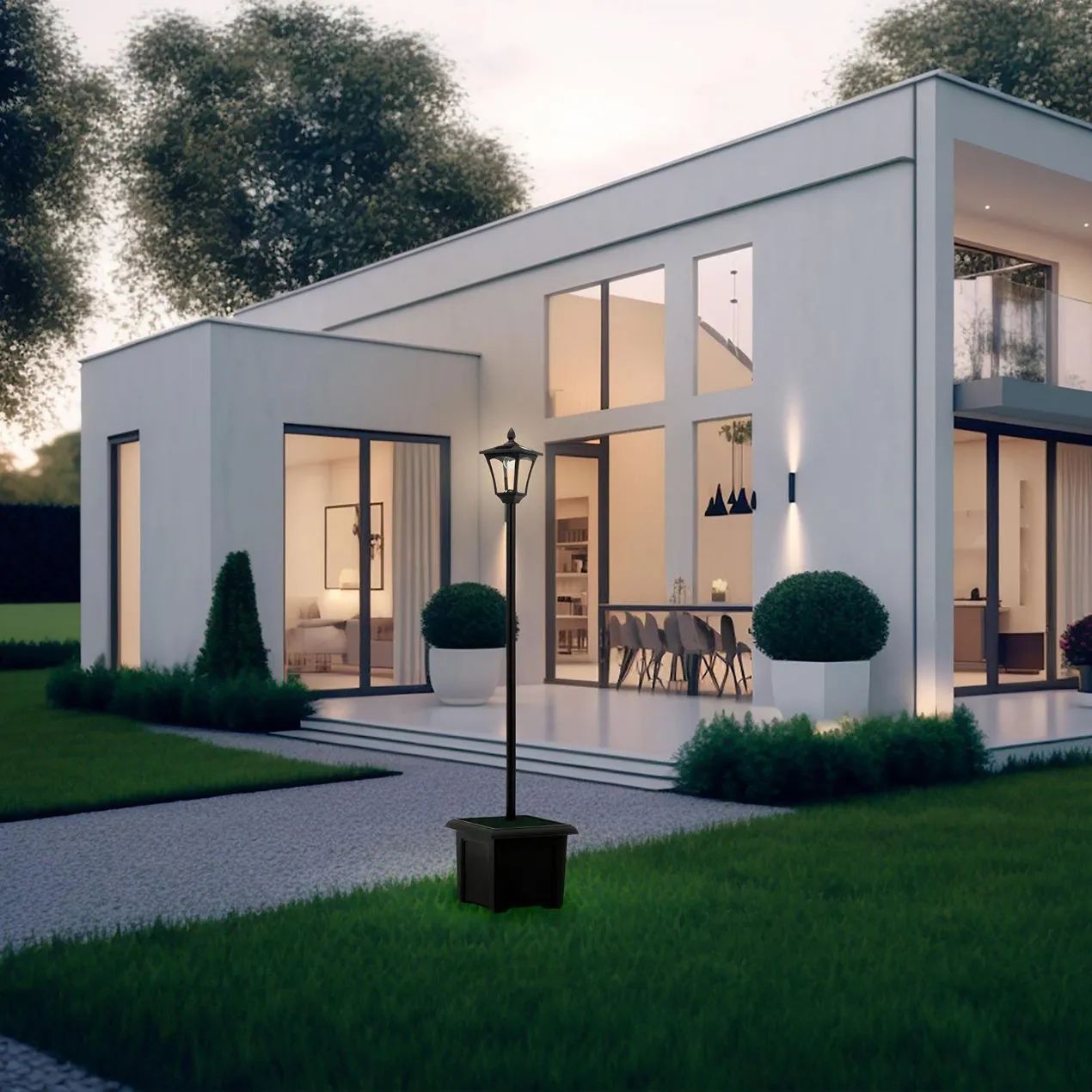 プランター付 ガーデンライト