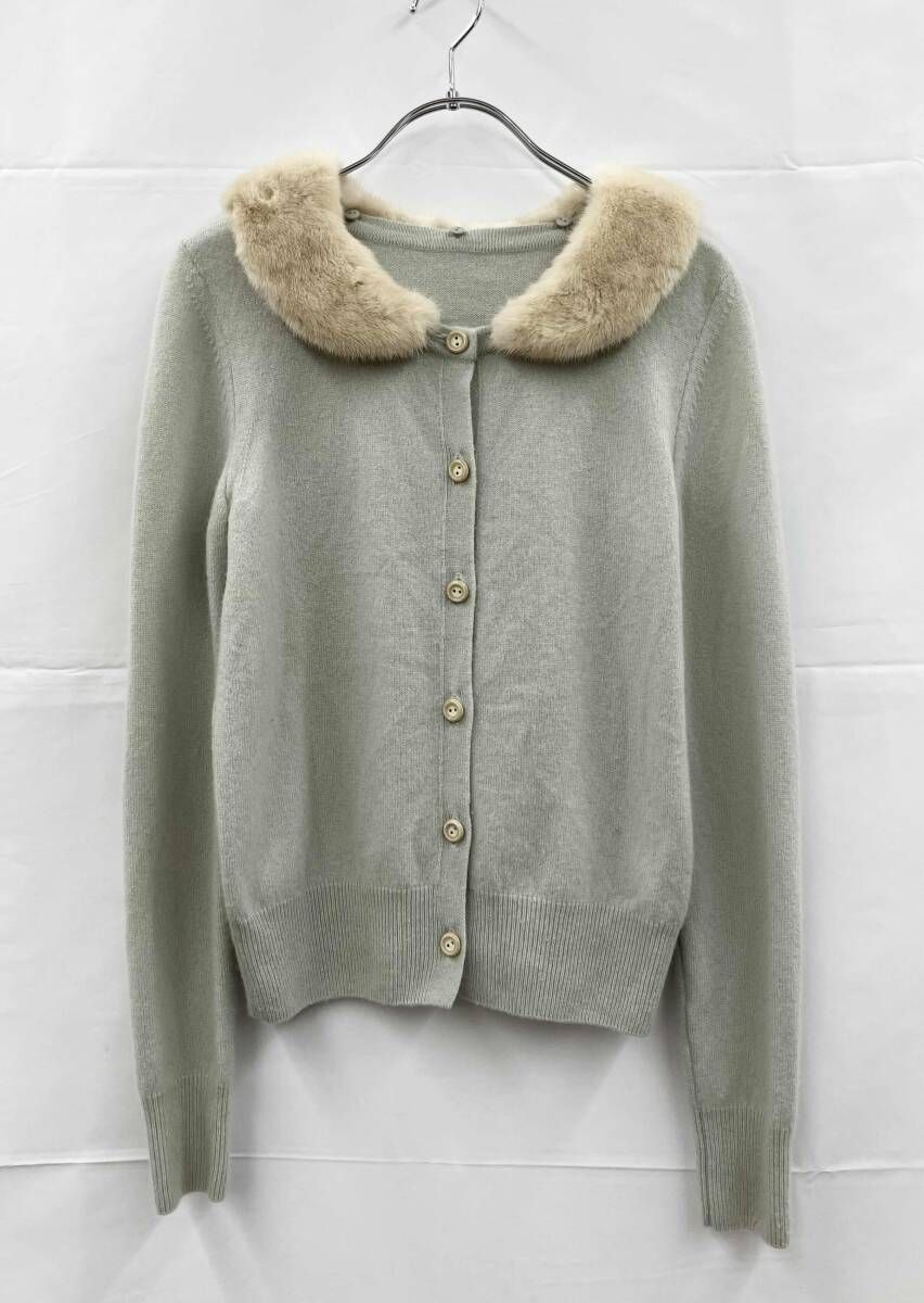 FOXEY フォクシー 長袖カーディガン カシミヤ100% 日本製 サイズ38