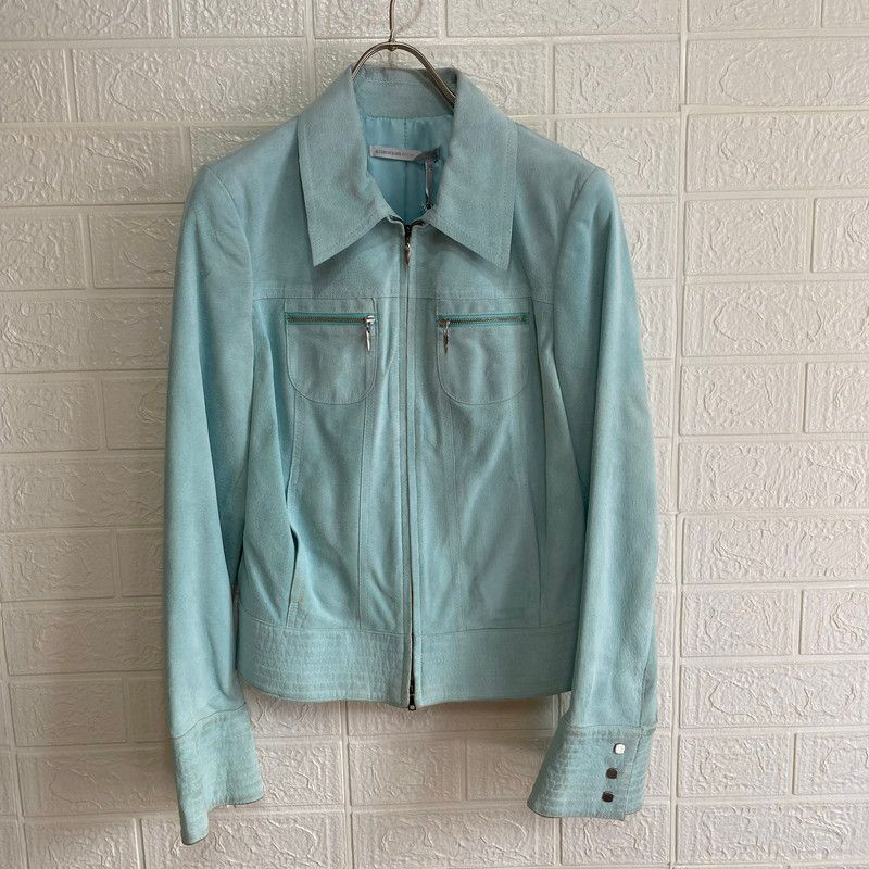 CLASSIQUESEntier クラシックアンティエ CL100746MI ZIP FRNT JEAN JACKET アウター 豚革 ライダースジャケット【中古】 レディース