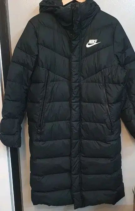 NIKE ブラック ロングダウンジャケット M (身長165-175cm ユニセックス