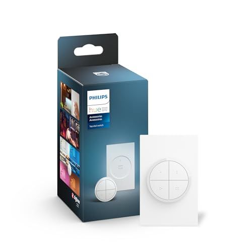 フィリップスヒュー Philips Hue スマートリモコン ダイヤルスイッチ - スマート照明 スマートスイッチ ワイヤレス リモコン ボタン 遠隔操作 スマートホーム スマート家電 スマート電球 調光 調色 照明 コントロール m ba 4 da 0 c 6
