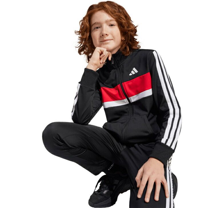 キッズ　ウェア アディダス キッズ ジュニア トラックスーツ 上下セット ジャージ K